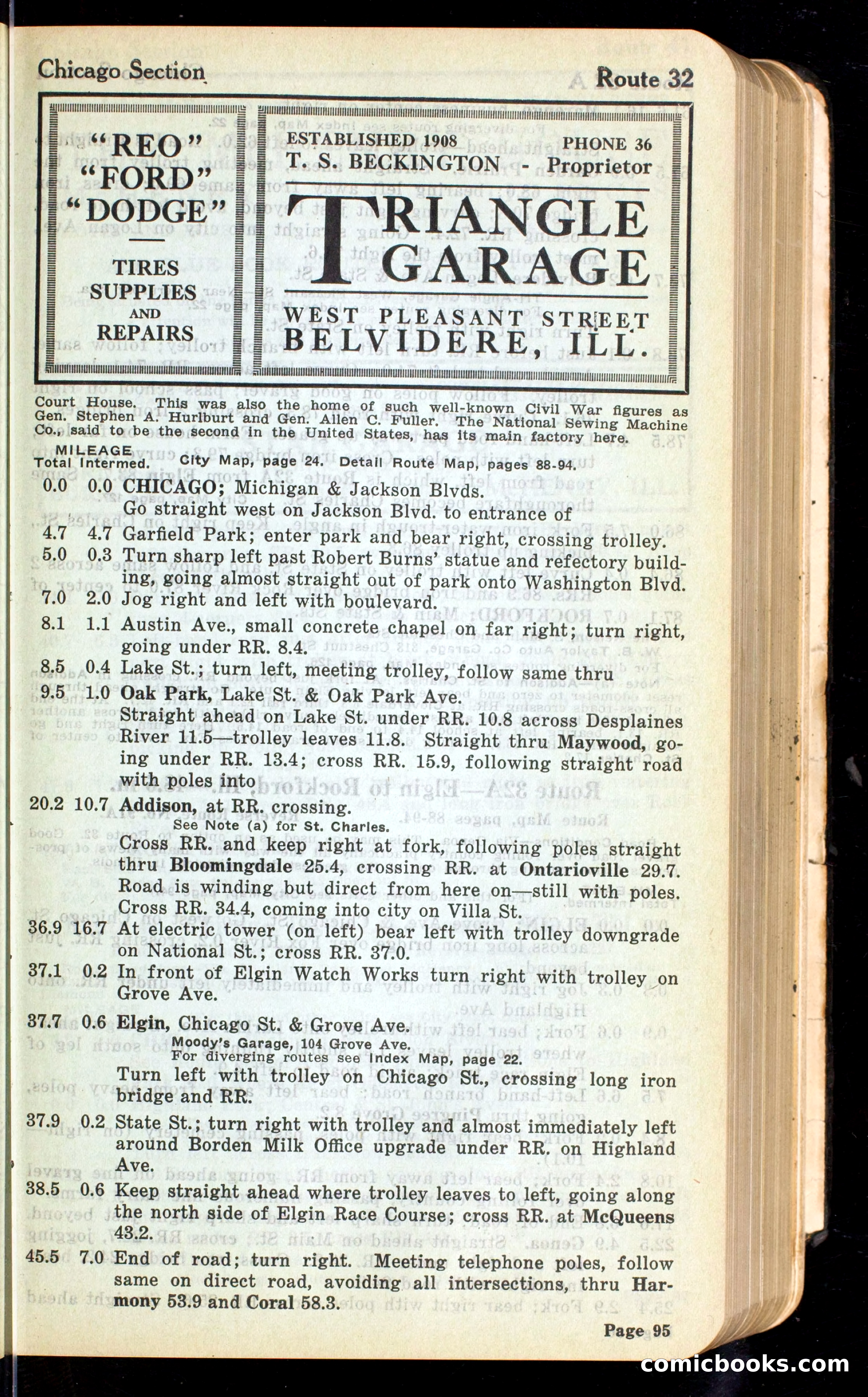 Cleveland Automobile Blue Book, Volume 4: The Middle West — page 183 of 400