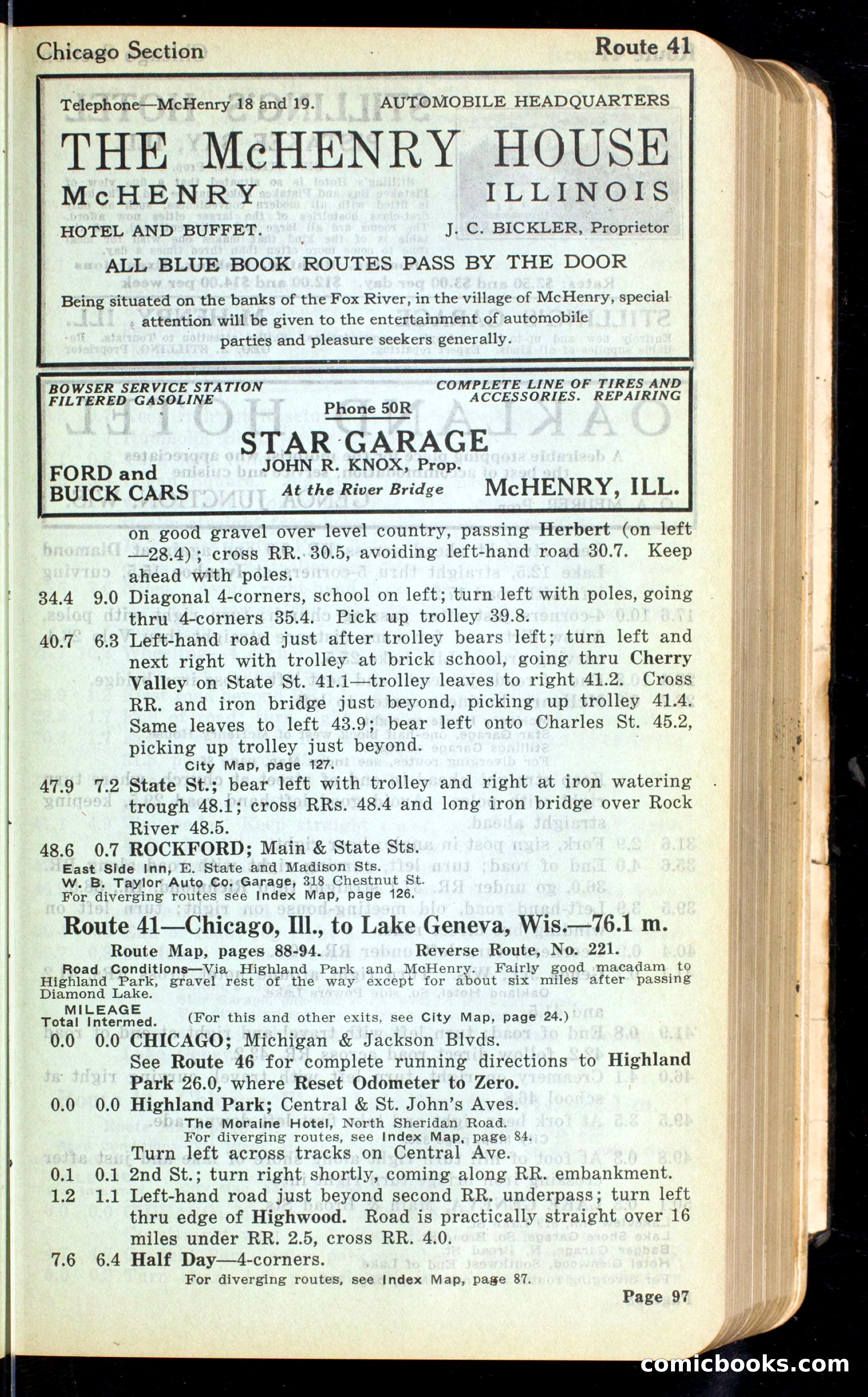 Cleveland Automobile Blue Book, Volume 4: The Middle West — page 185 of 400