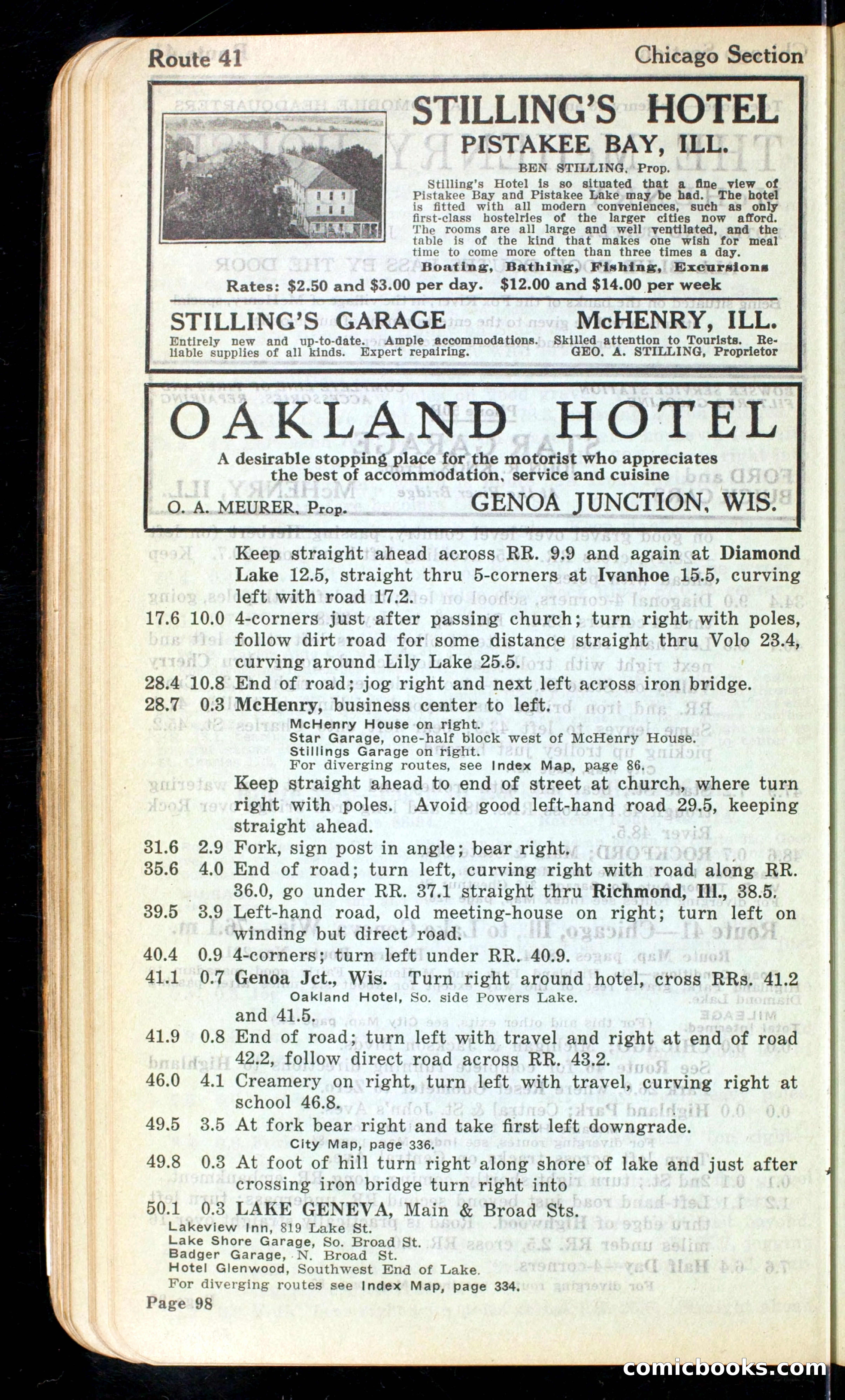 Cleveland Automobile Blue Book, Volume 4: The Middle West — page 186 of 400