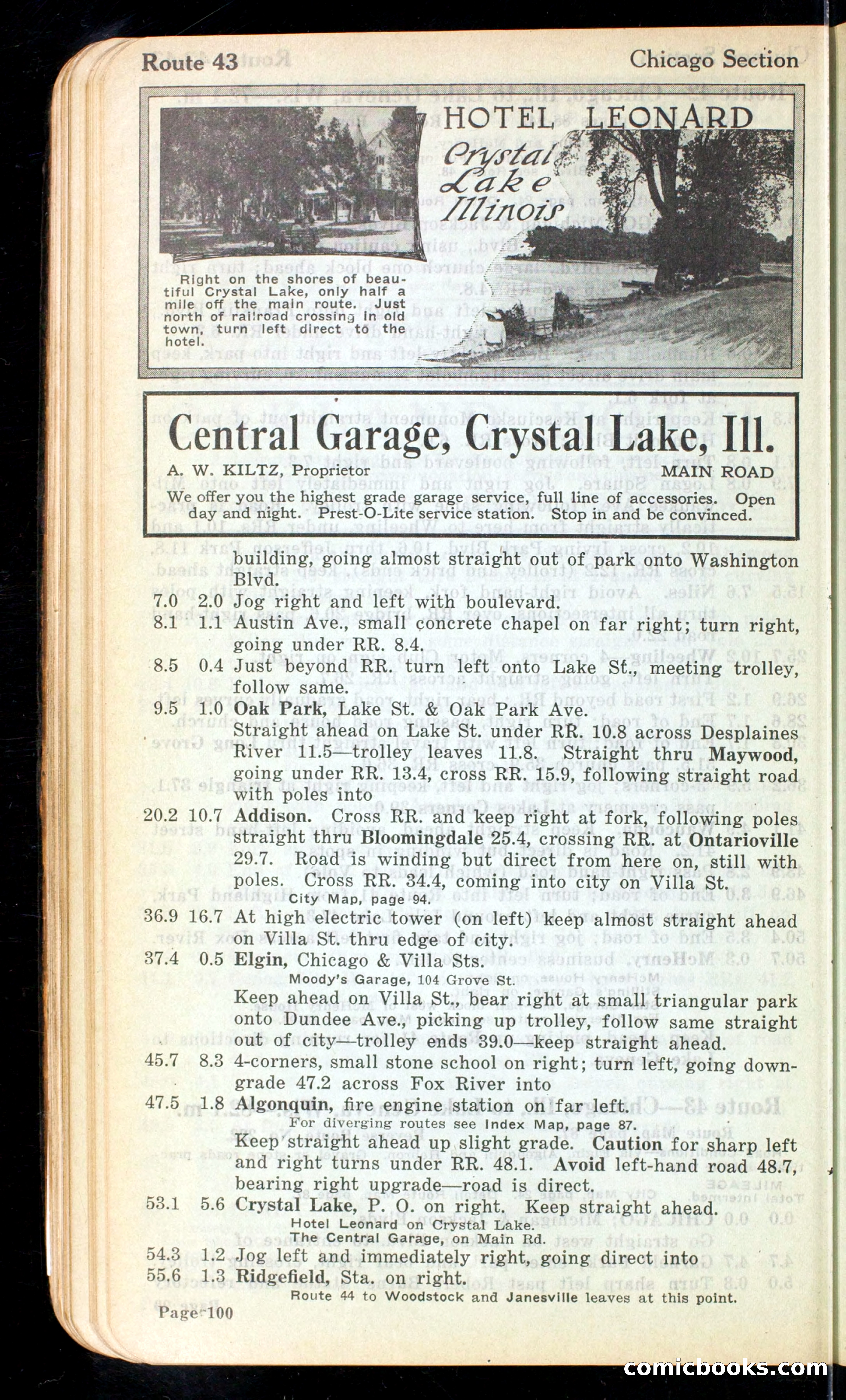 Cleveland Automobile Blue Book, Volume 4: The Middle West — page 188 of 400