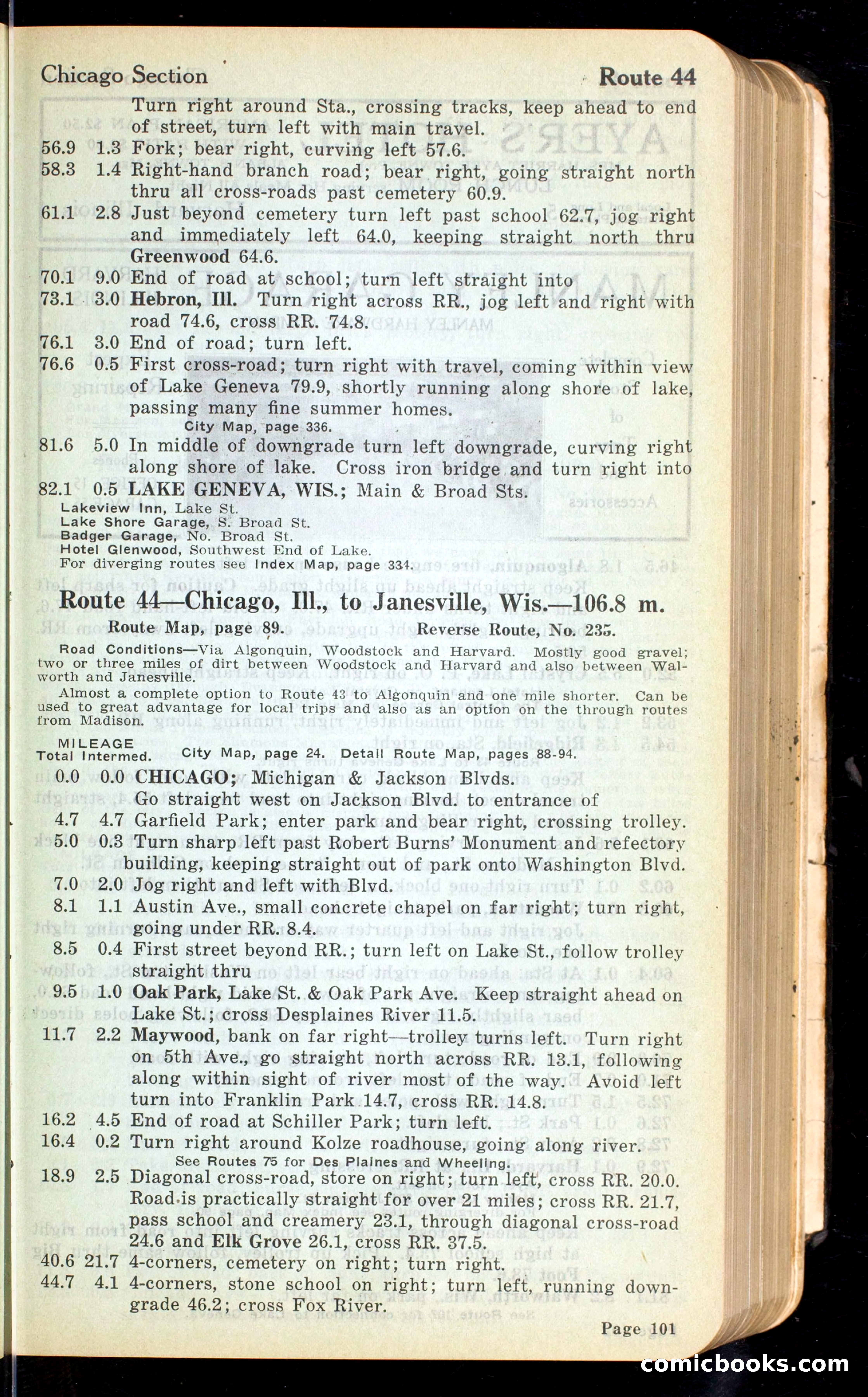 Cleveland Automobile Blue Book, Volume 4: The Middle West — page 189 of 400