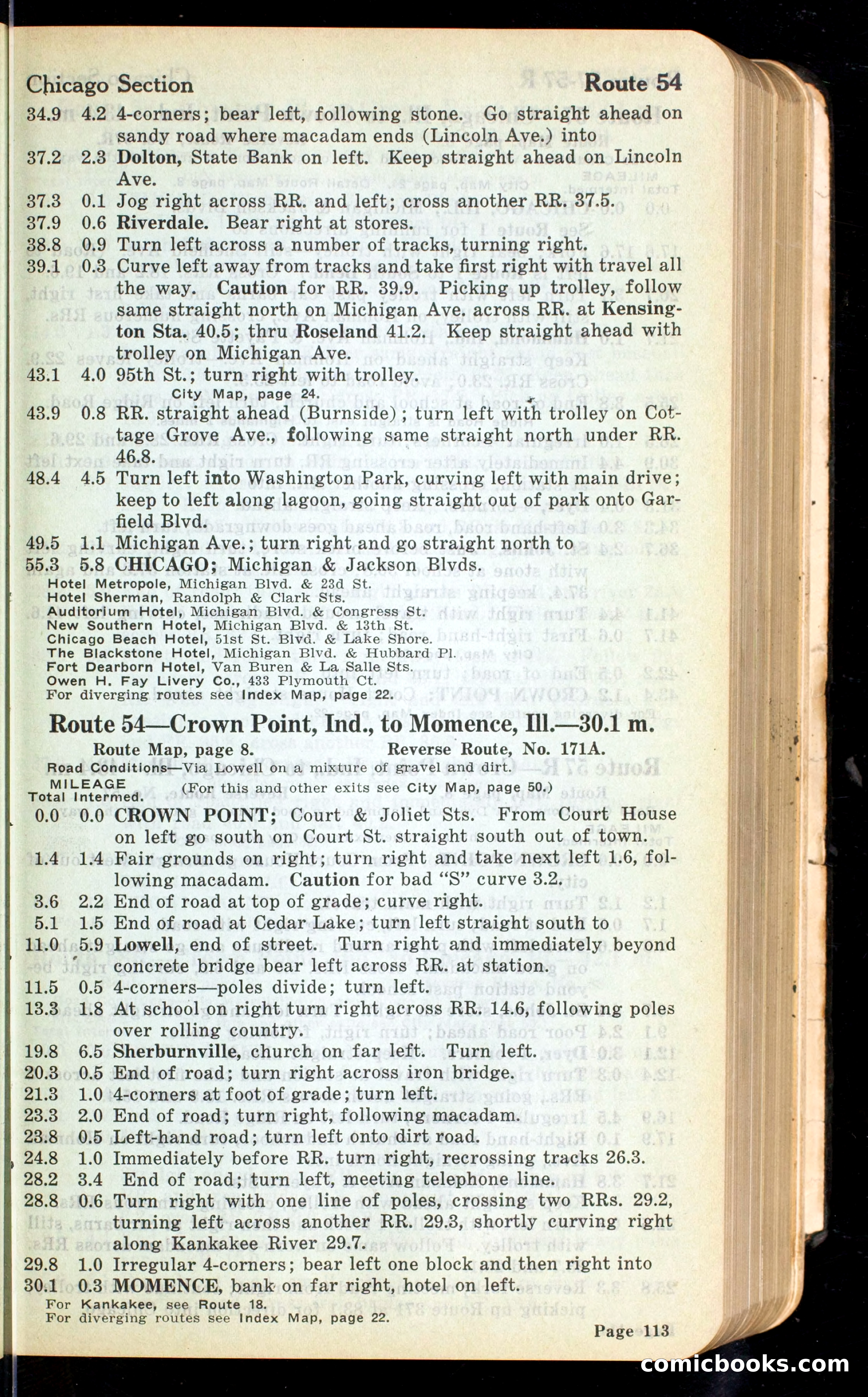 Cleveland Automobile Blue Book, Volume 4: The Middle West — page 201 of 400