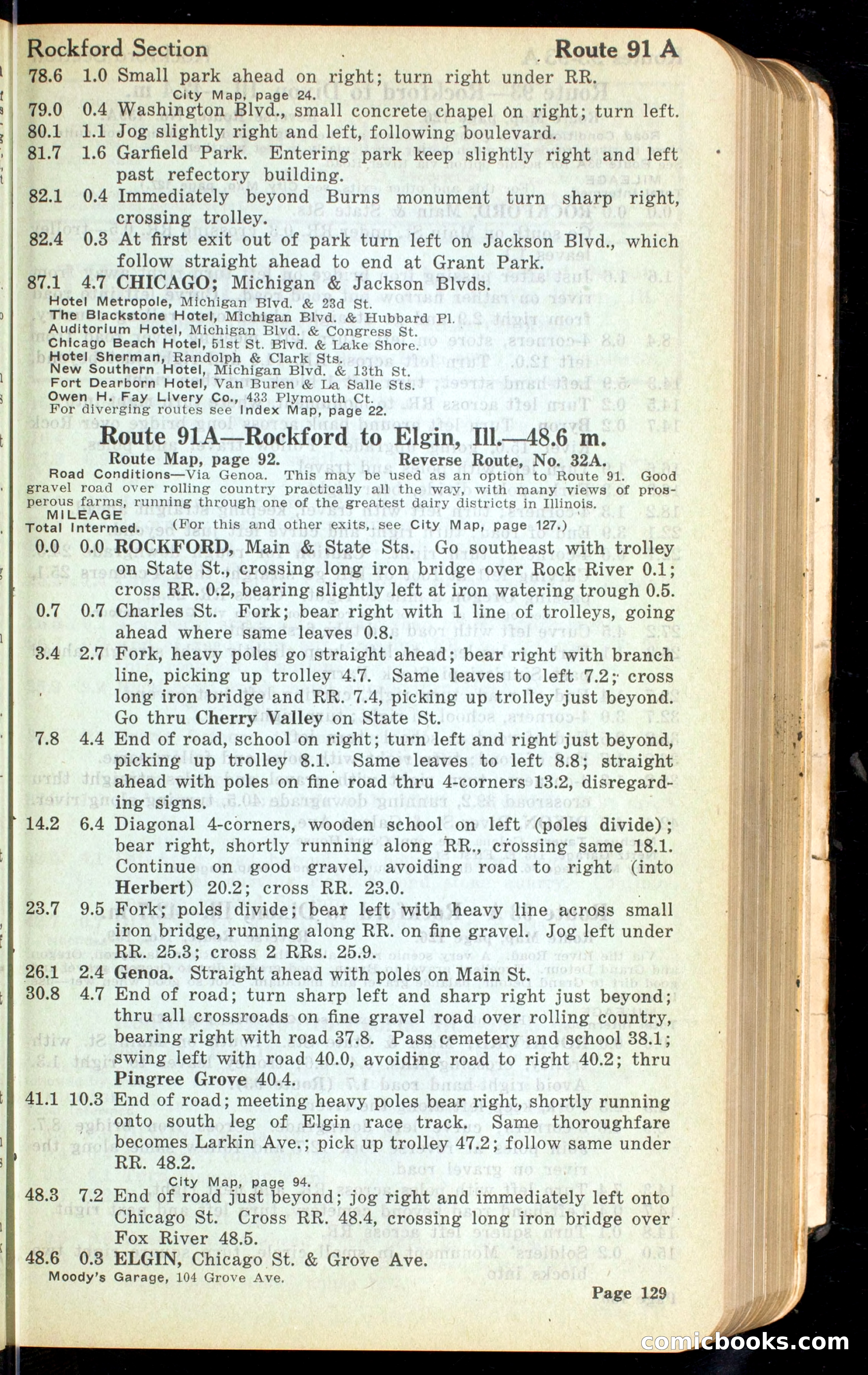 Cleveland Automobile Blue Book, Volume 4: The Middle West — page 217 of 400
