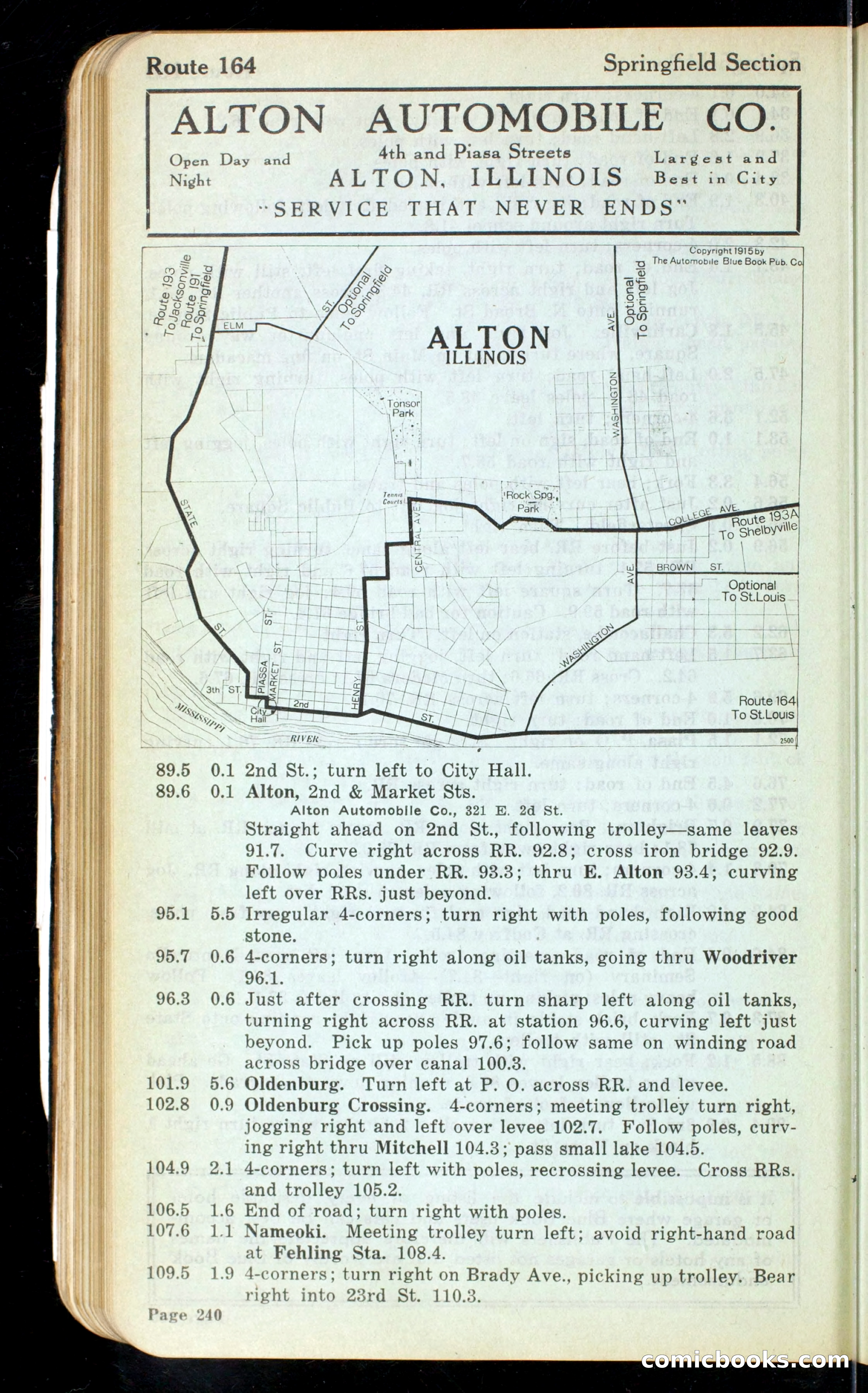 Cleveland Automobile Blue Book, Volume 4: The Middle West — page 328 of 400