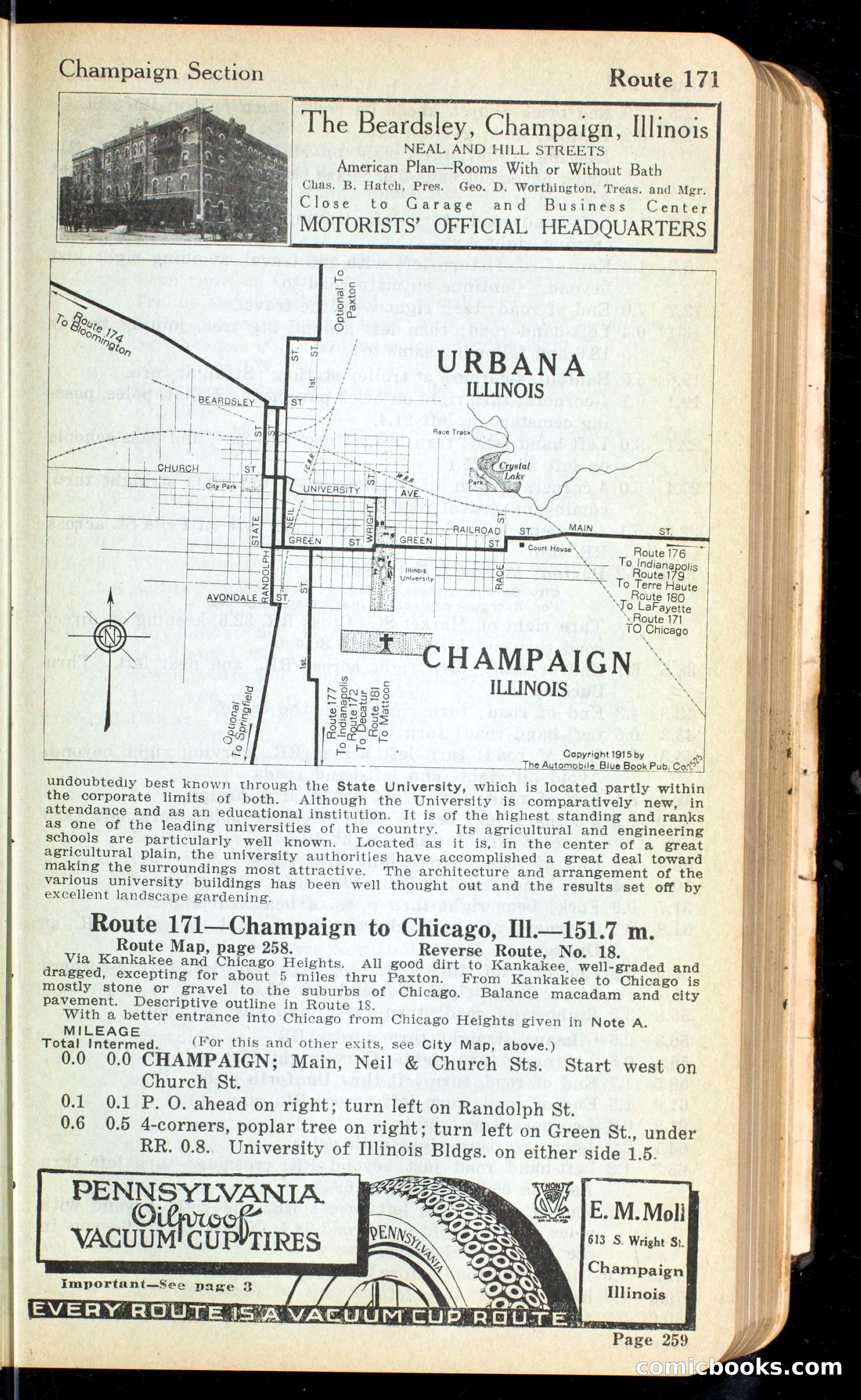 Cleveland Automobile Blue Book, Volume 4: The Middle West — page 347 of 400