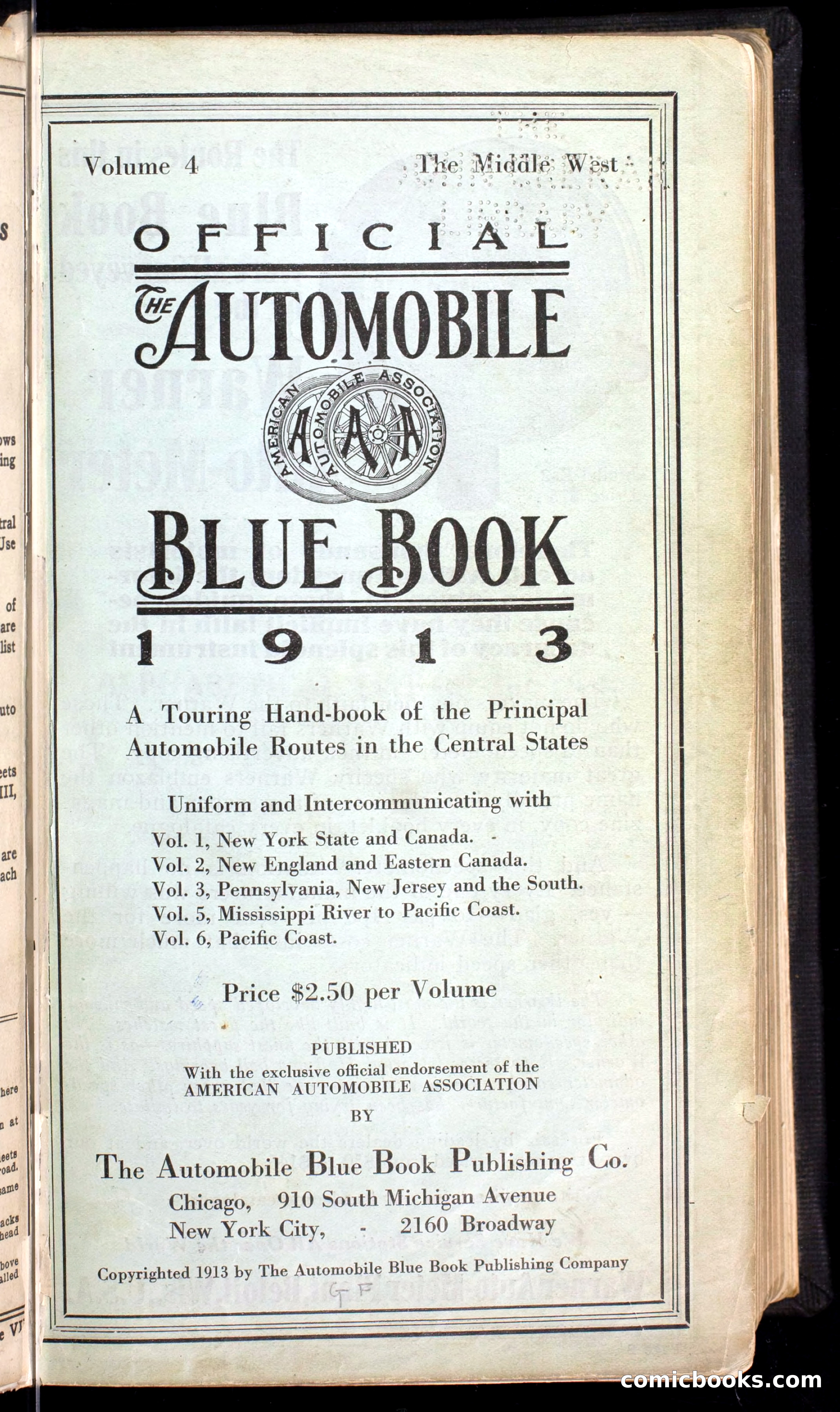 The Automobile Blue Book, Official 1913, Volume 4 — page 9 of 398