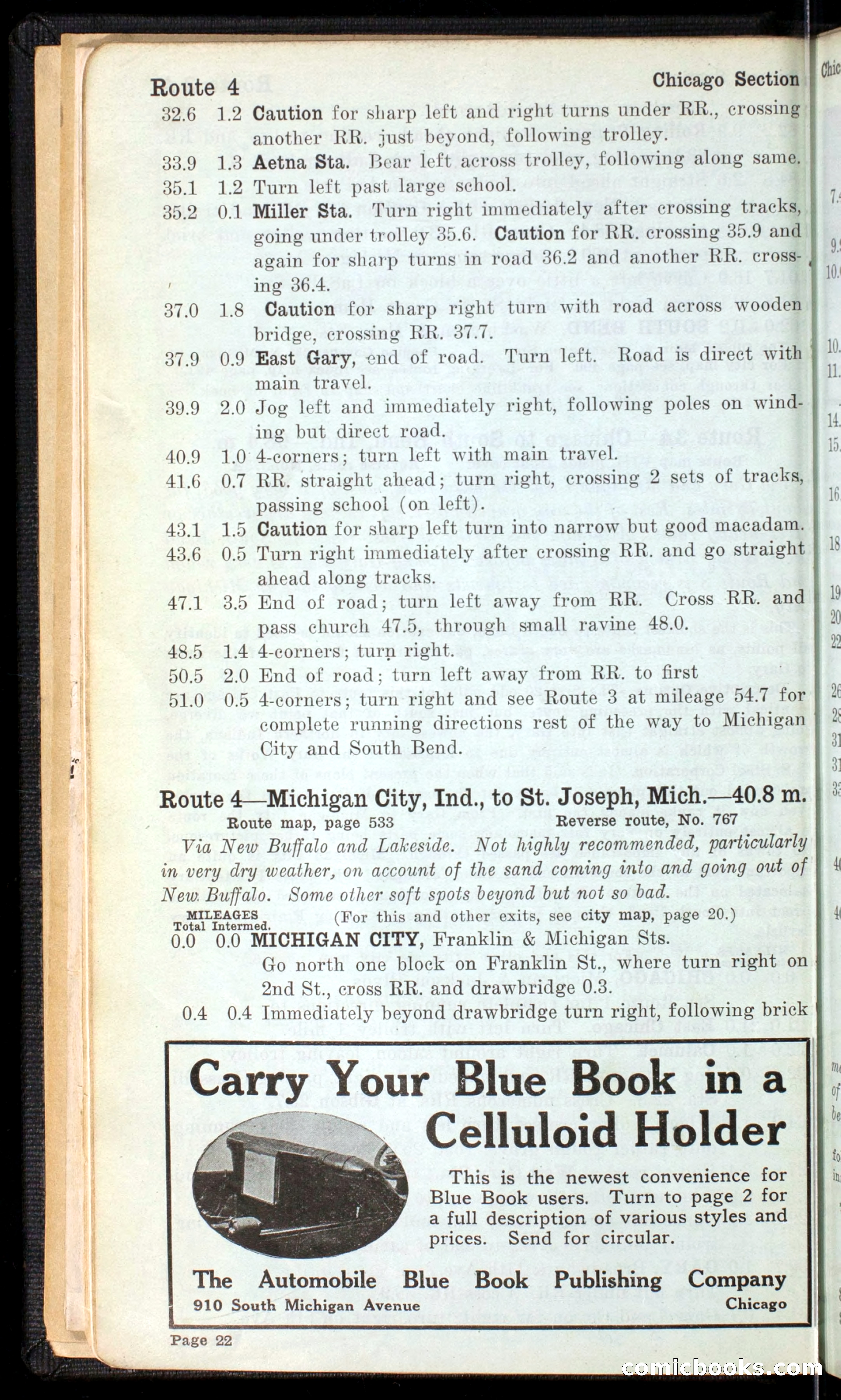 The Automobile Blue Book, Official 1913, Volume 4 — page 34 of 398