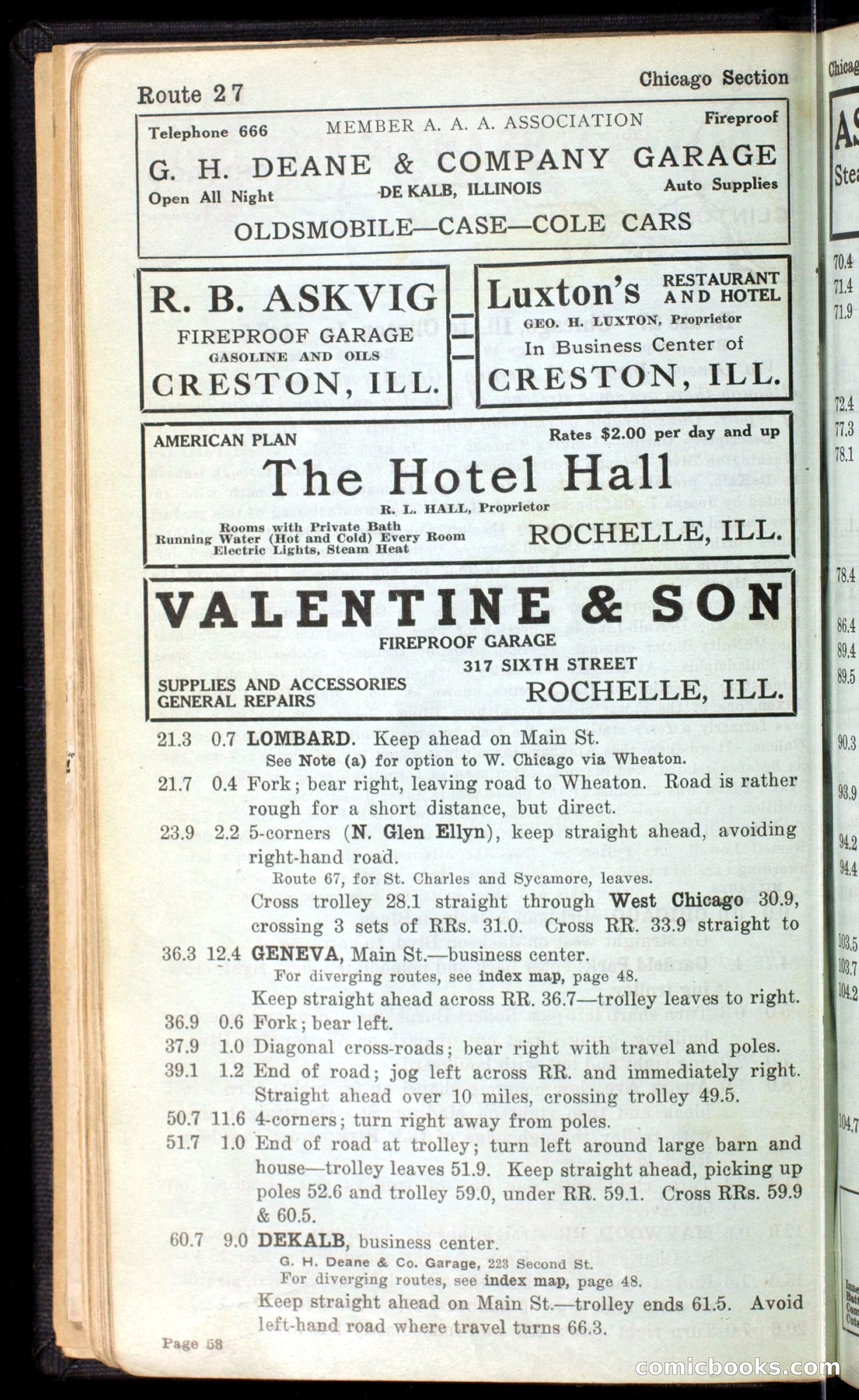 The Automobile Blue Book, Official 1913, Volume 4 — page 70 of 398