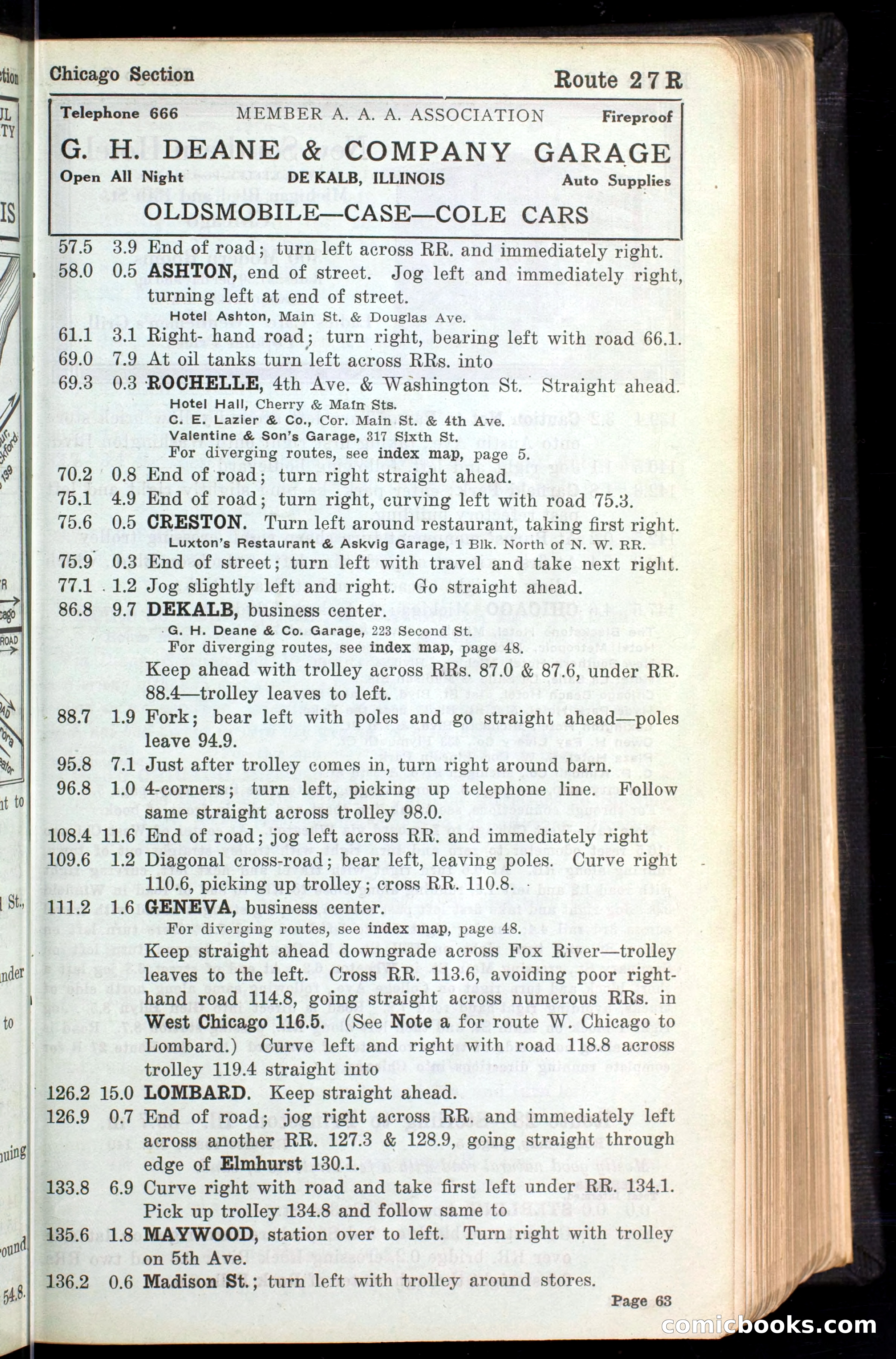 The Automobile Blue Book, Official 1913, Volume 4 — page 75 of 398