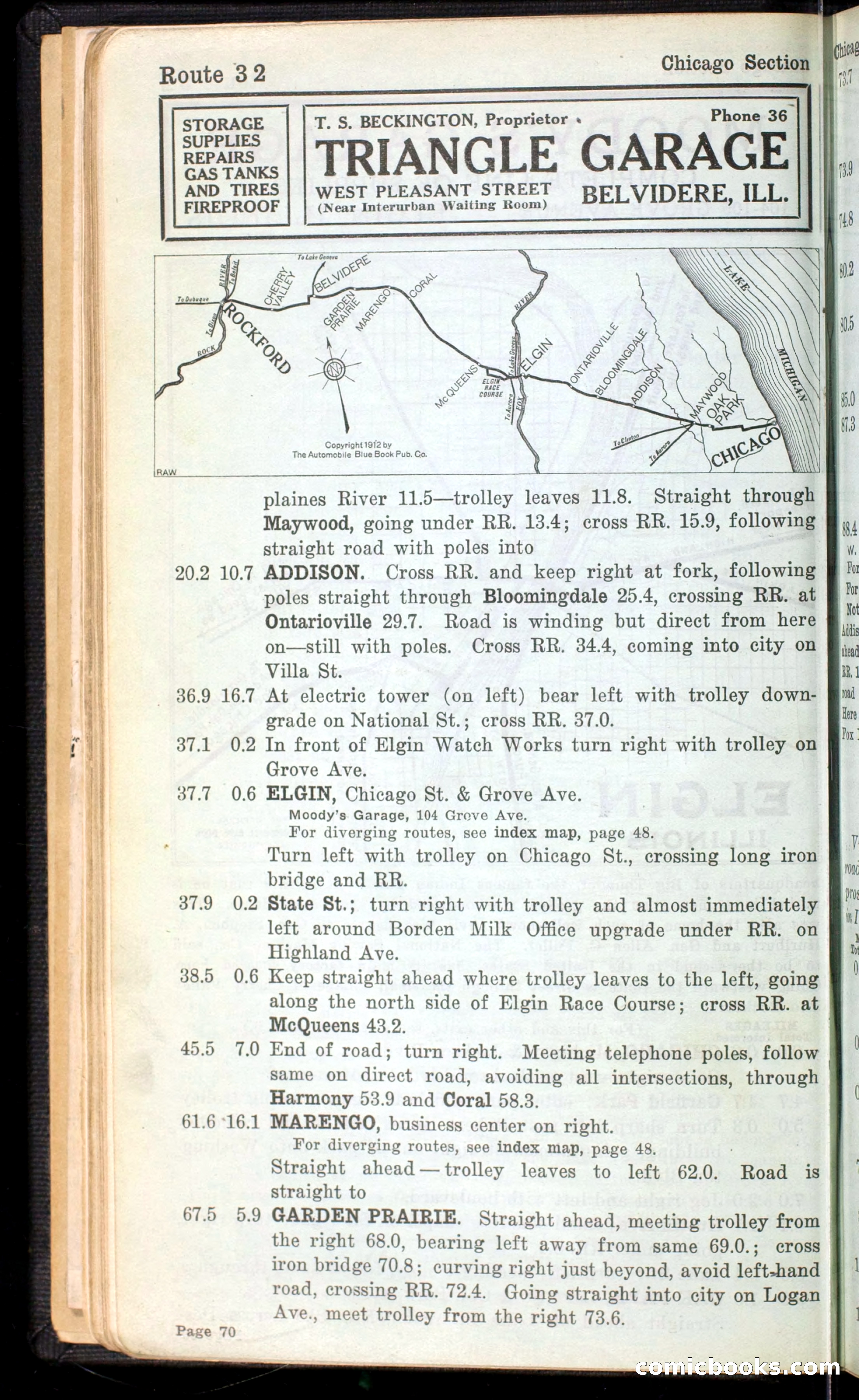The Automobile Blue Book, Official 1913, Volume 4 — page 82 of 398