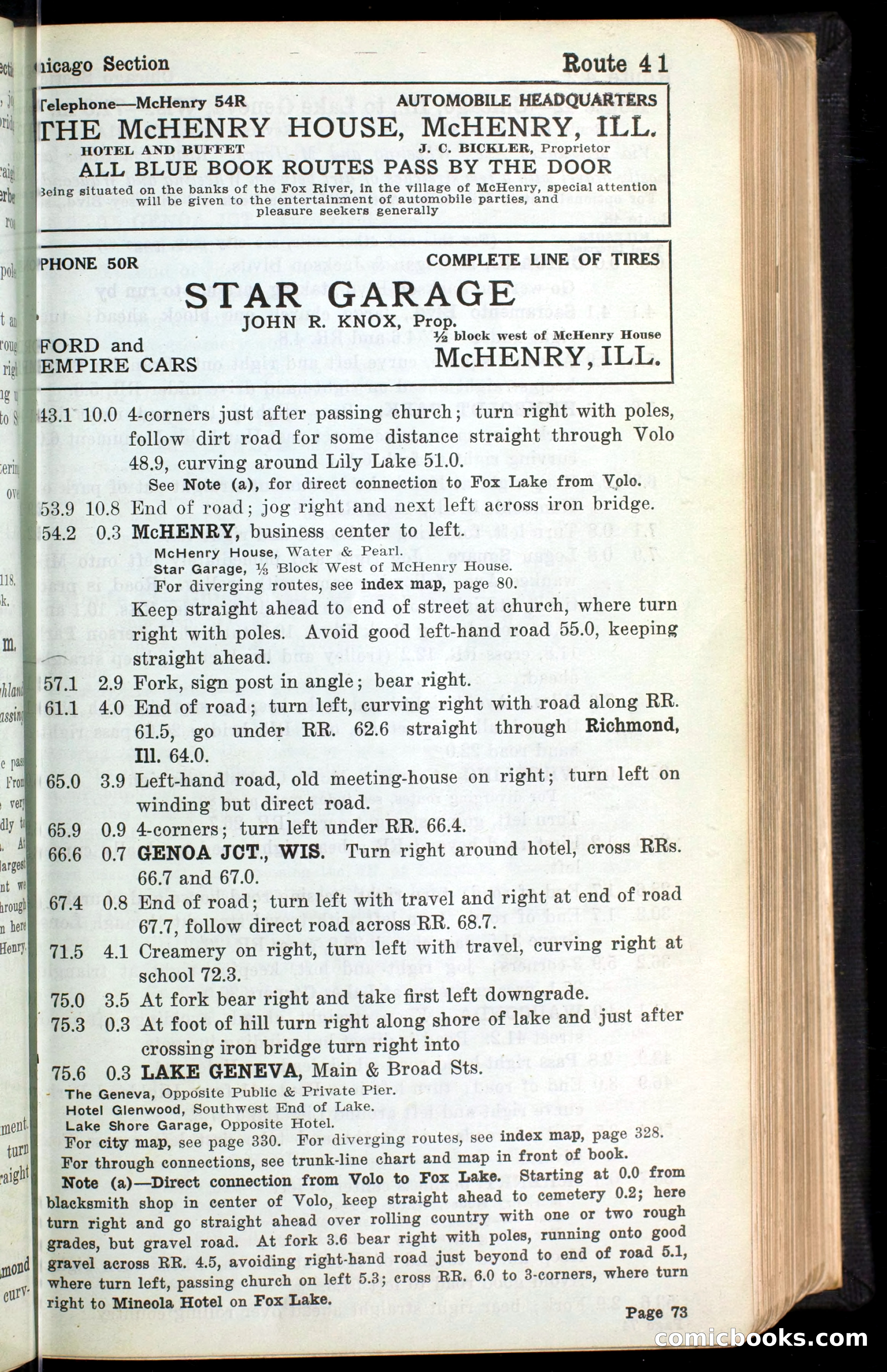 The Automobile Blue Book, Official 1913, Volume 4 — page 85 of 398