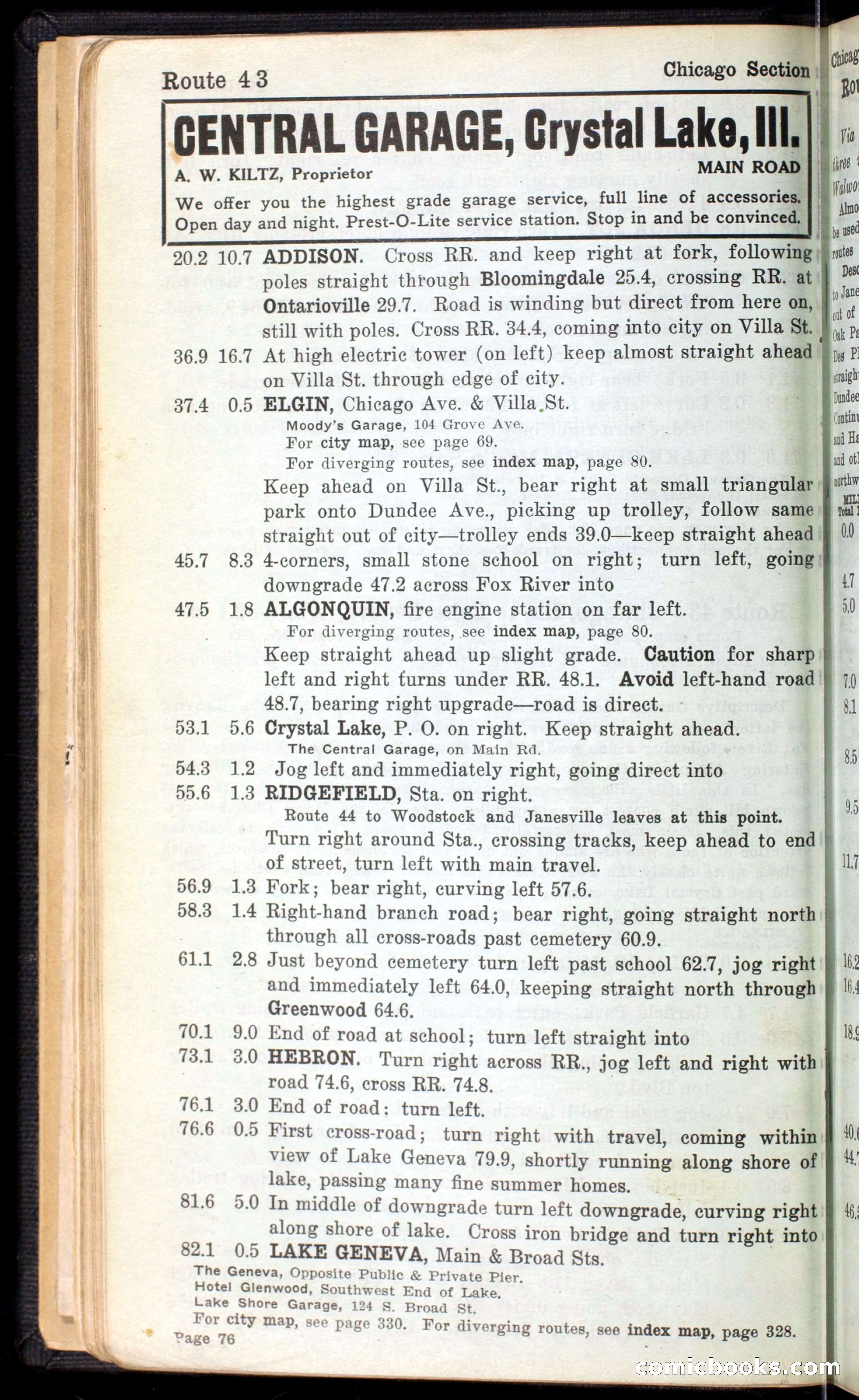 The Automobile Blue Book, Official 1913, Volume 4 — page 88 of 398