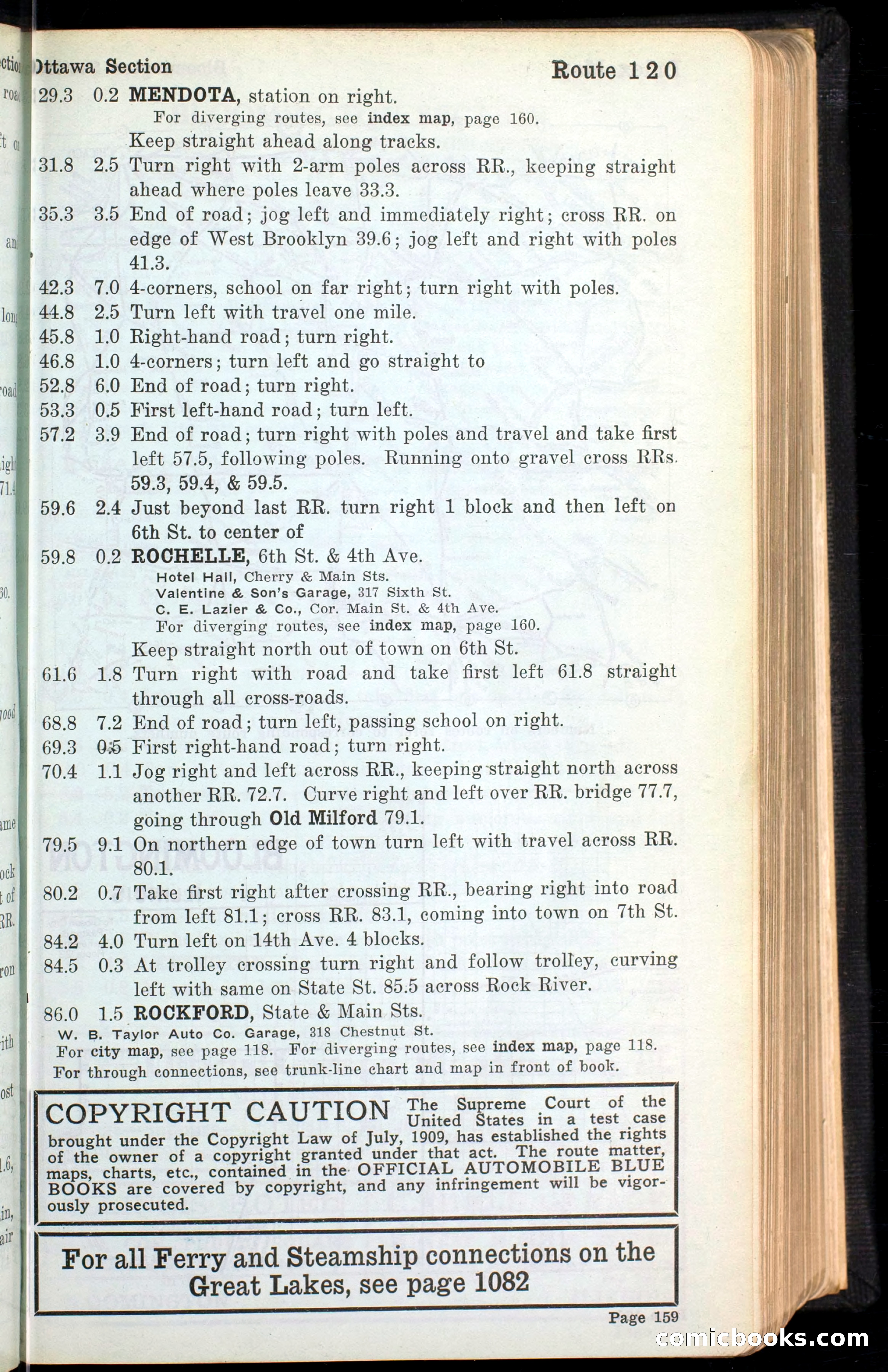 The Automobile Blue Book, Official 1913, Volume 4 — page 171 of 398