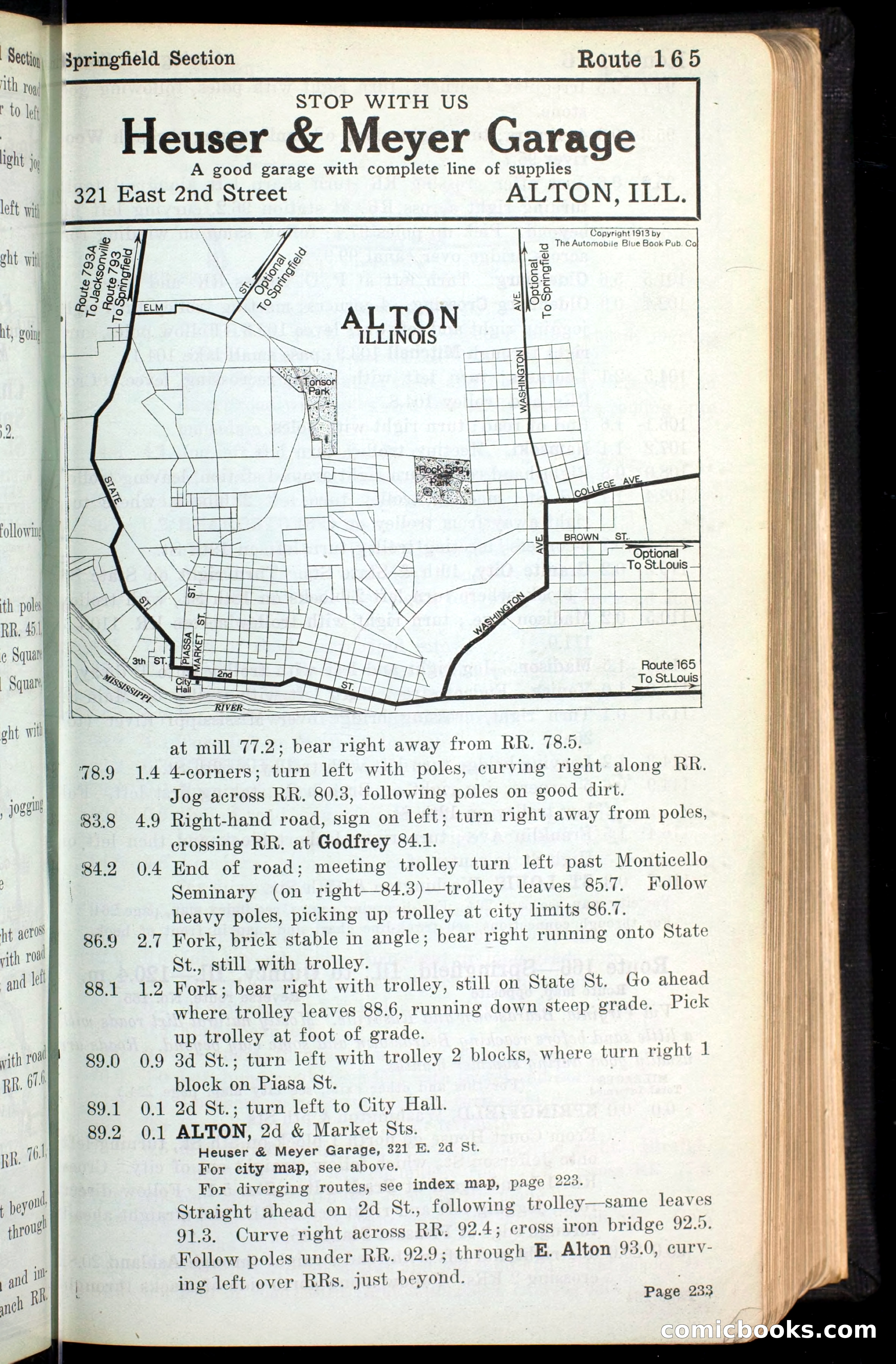 The Automobile Blue Book, Official 1913, Volume 4 — page 245 of 398