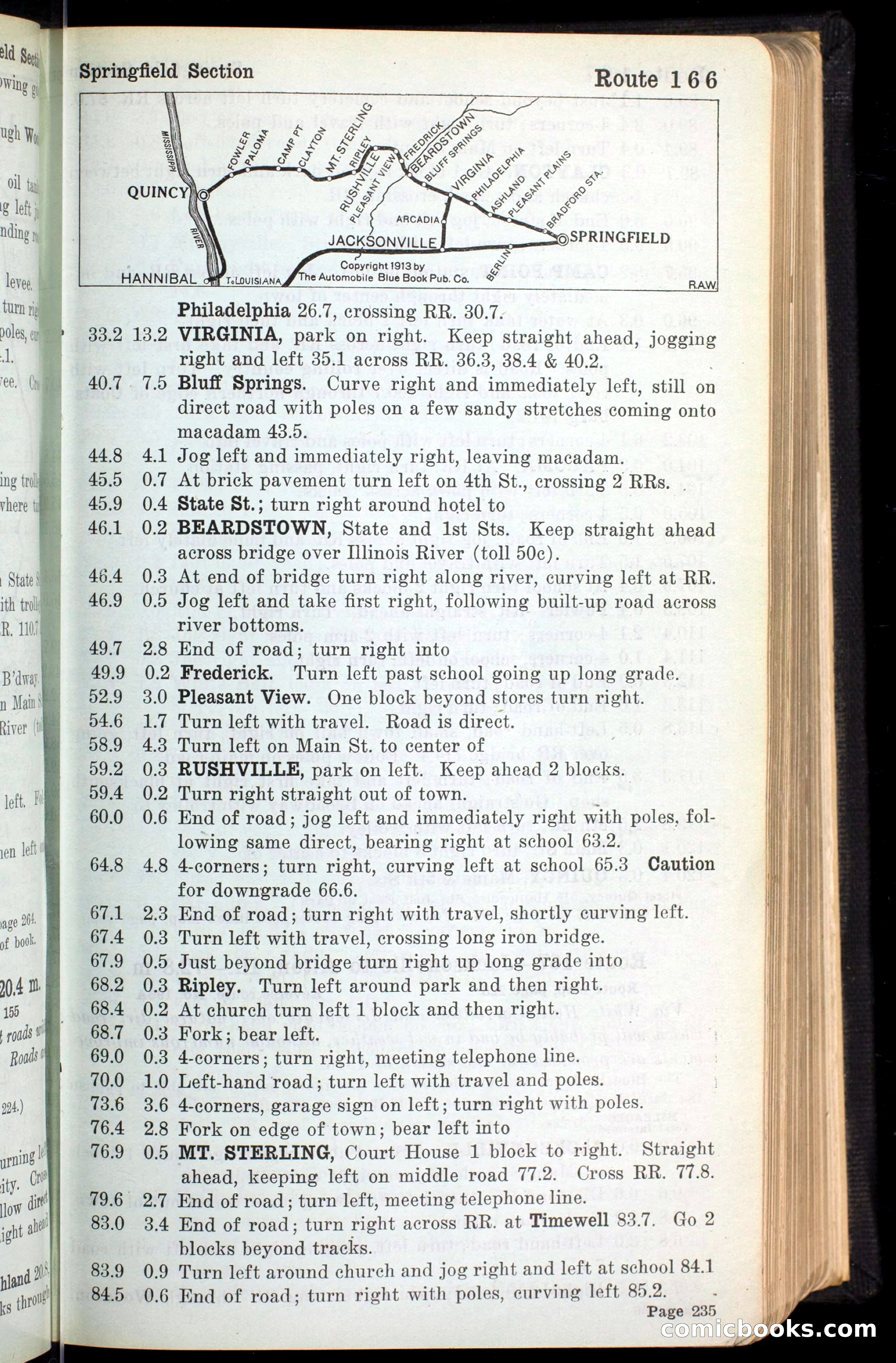 The Automobile Blue Book, Official 1913, Volume 4 — page 247 of 398