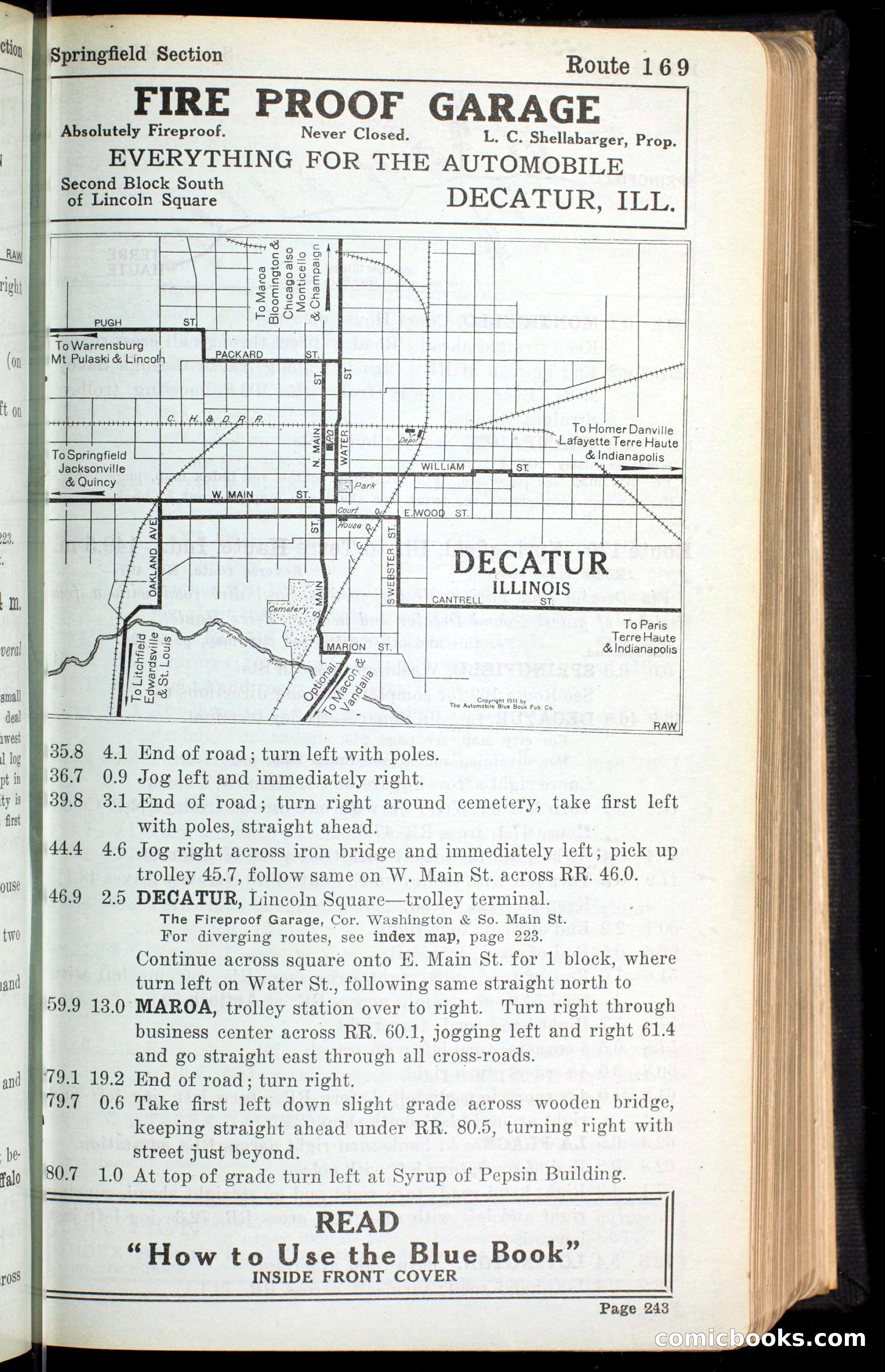 The Automobile Blue Book, Official 1913, Volume 4 — page 255 of 398