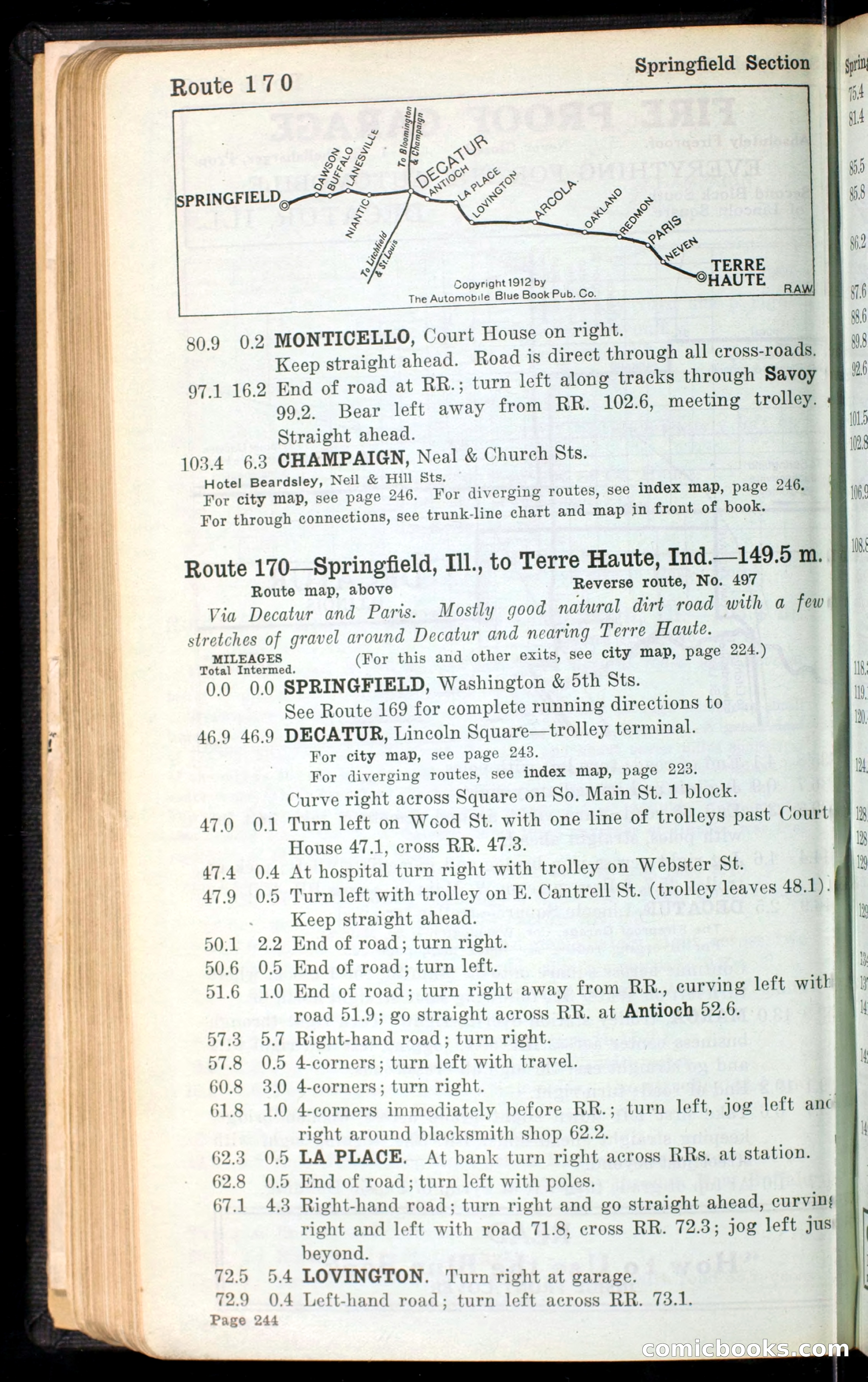The Automobile Blue Book, Official 1913, Volume 4 — page 256 of 398
