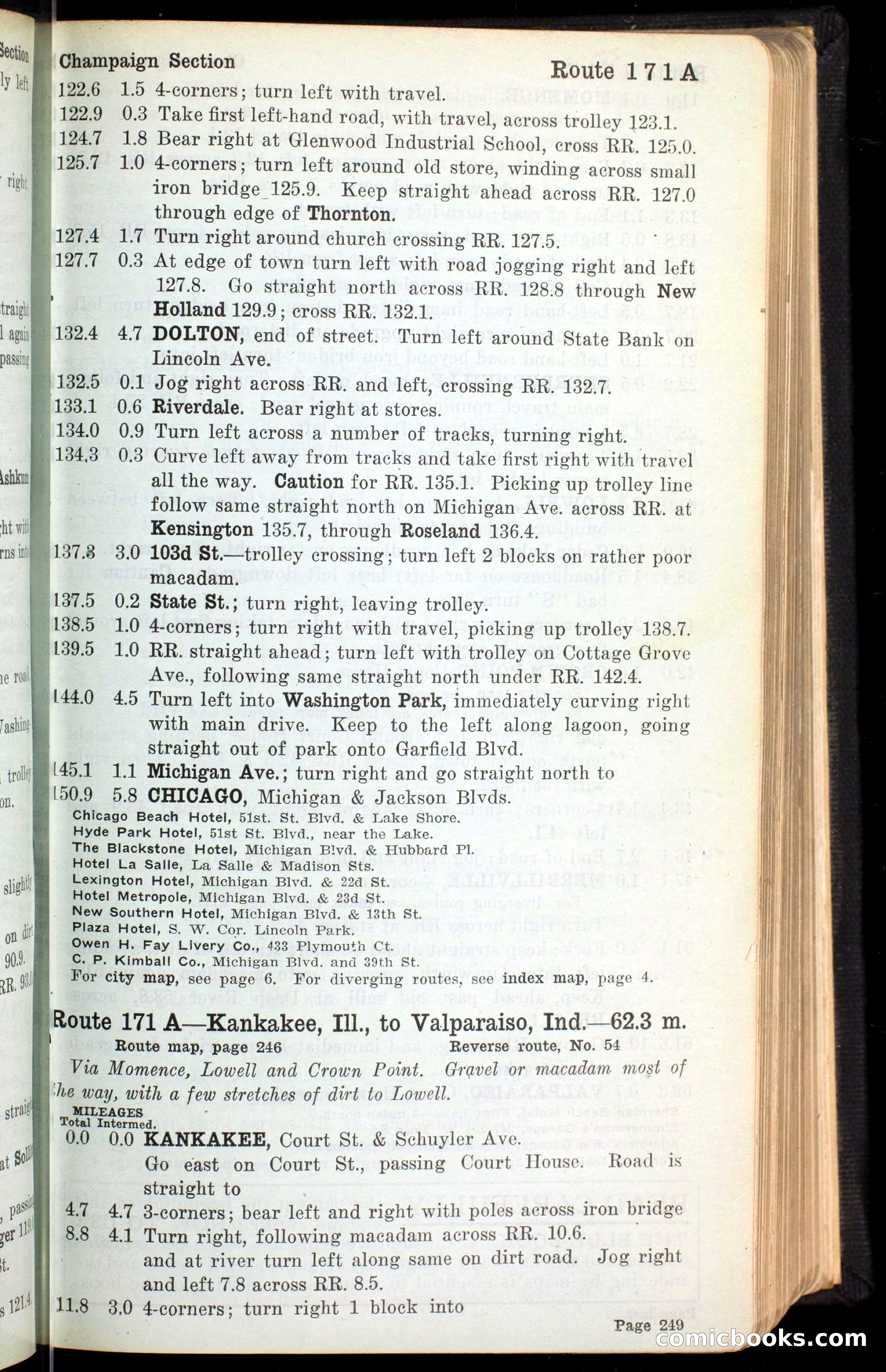 The Automobile Blue Book, Official 1913, Volume 4 — page 261 of 398