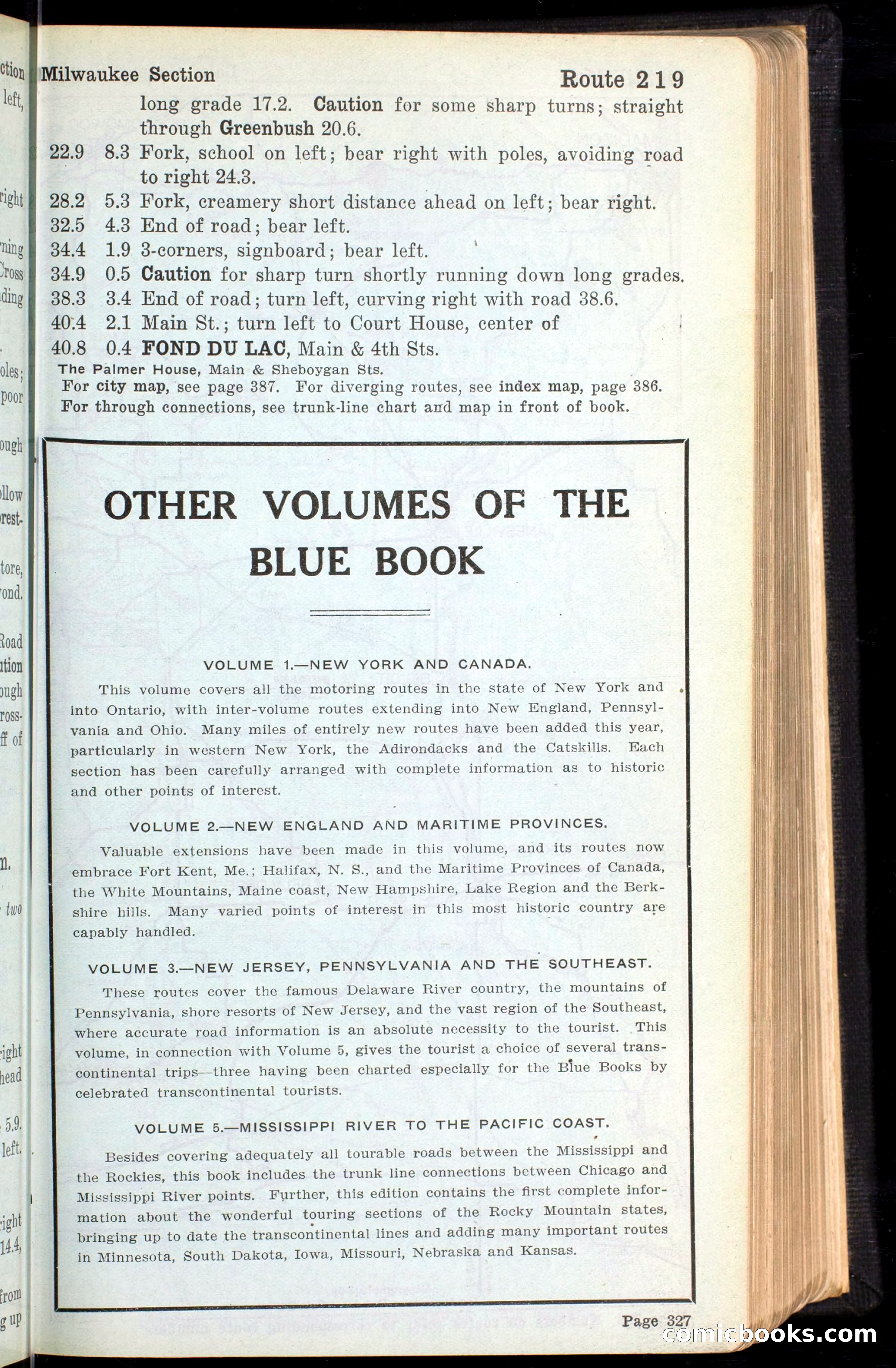The Automobile Blue Book, Official 1913, Volume 4 — page 337 of 398
