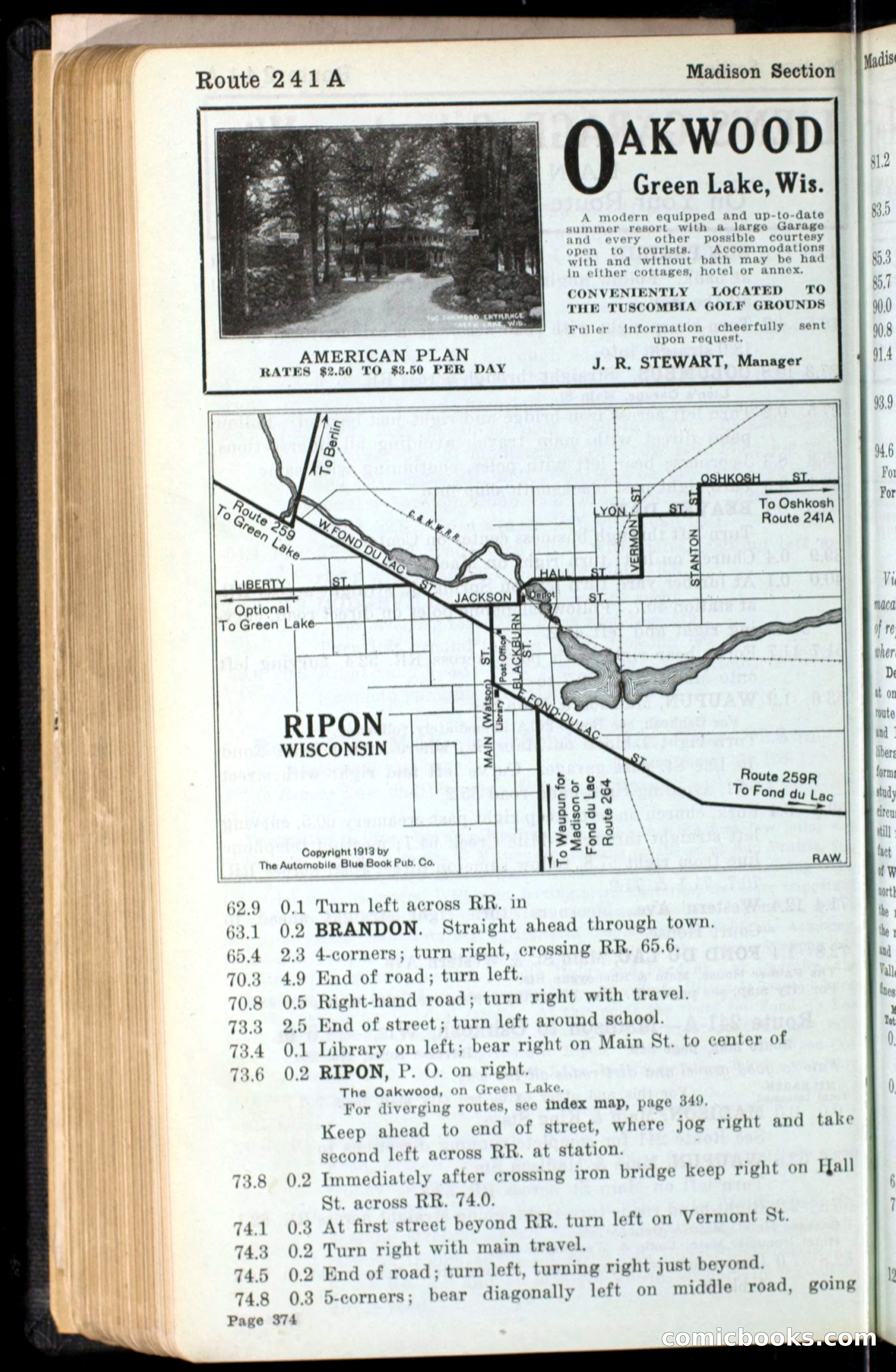 The Automobile Blue Book, Official 1913, Volume 4 — page 382 of 398