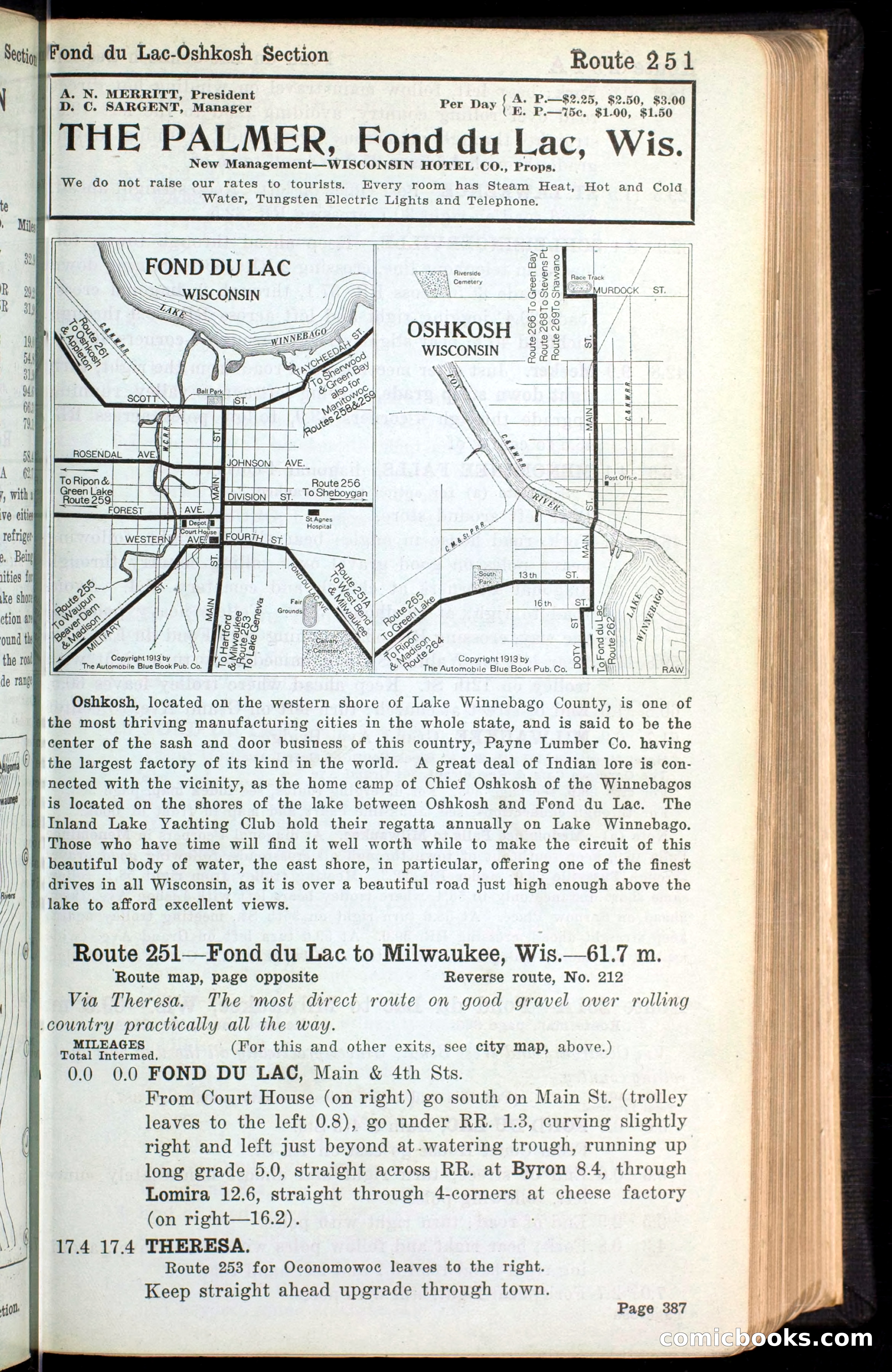 The Automobile Blue Book, Official 1913, Volume 4 — page 395 of 398