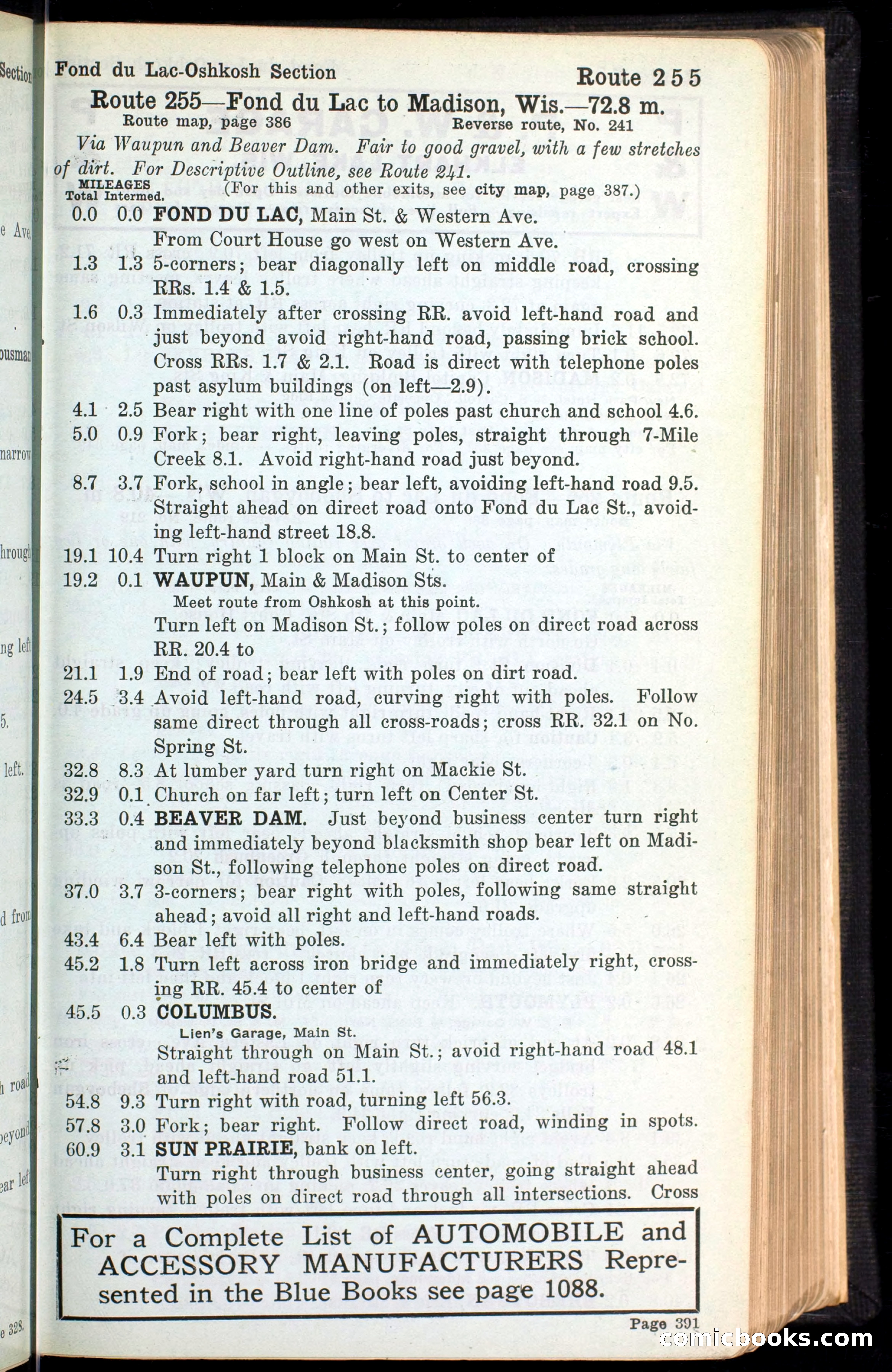 The Automobile Blue Book, Official 1913, Volume 4 — page 399 of 398