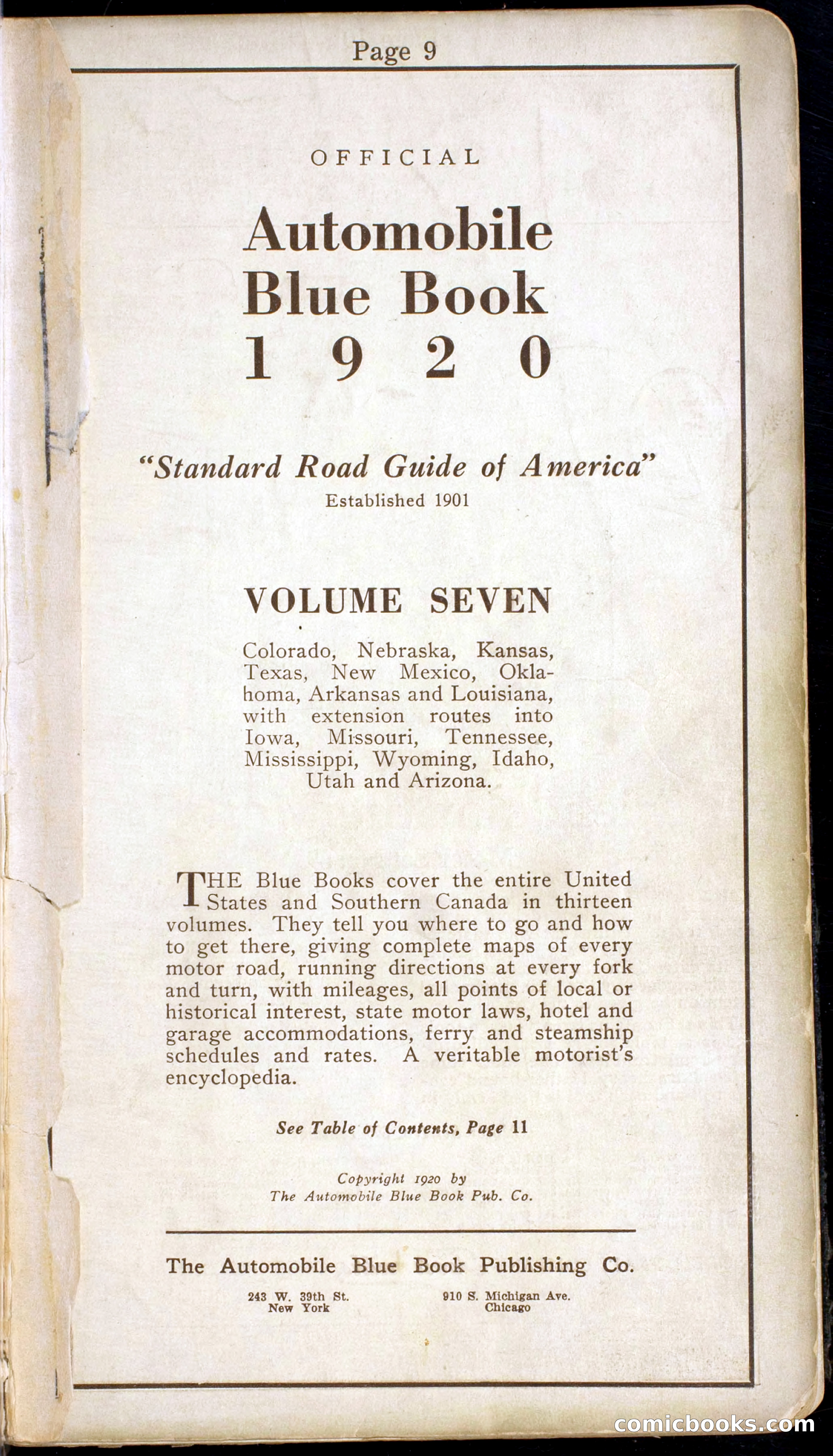 Official Automobile Blue Book, Vol. 7 — page 13 of 399