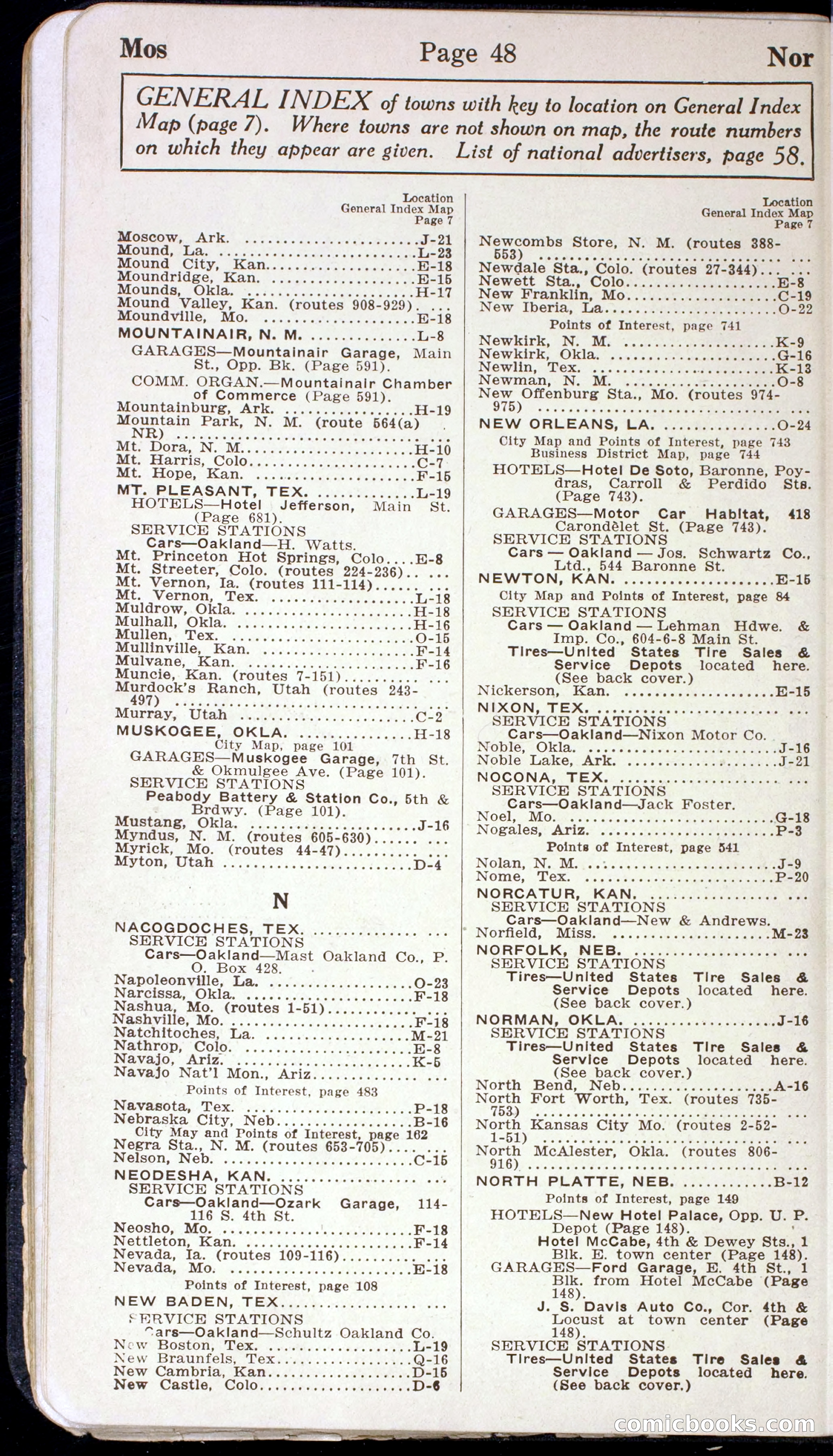 Official Automobile Blue Book, Vol. 7 — page 50 of 399