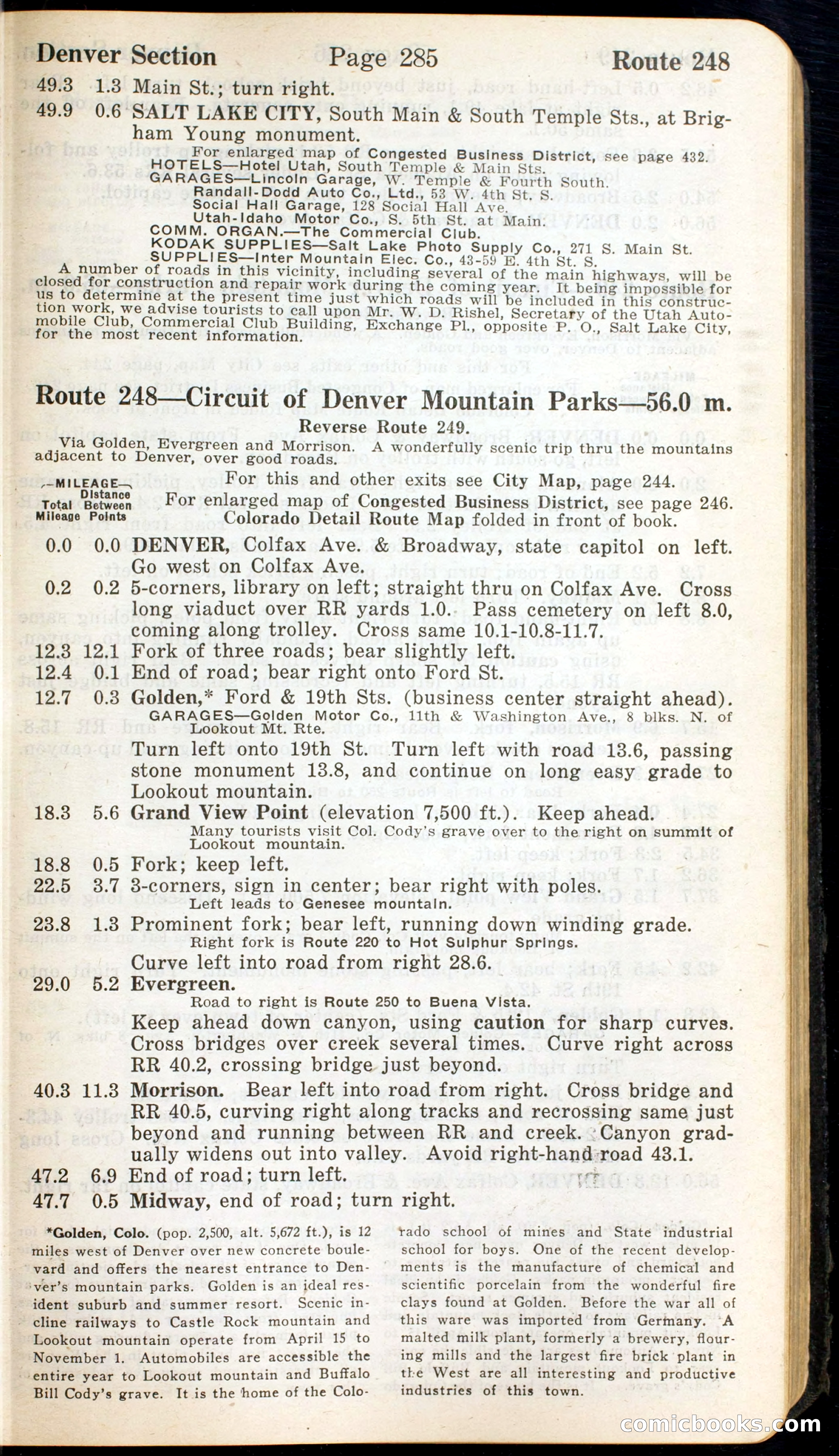 Official Automobile Blue Book, Vol. 7 — page 289 of 399