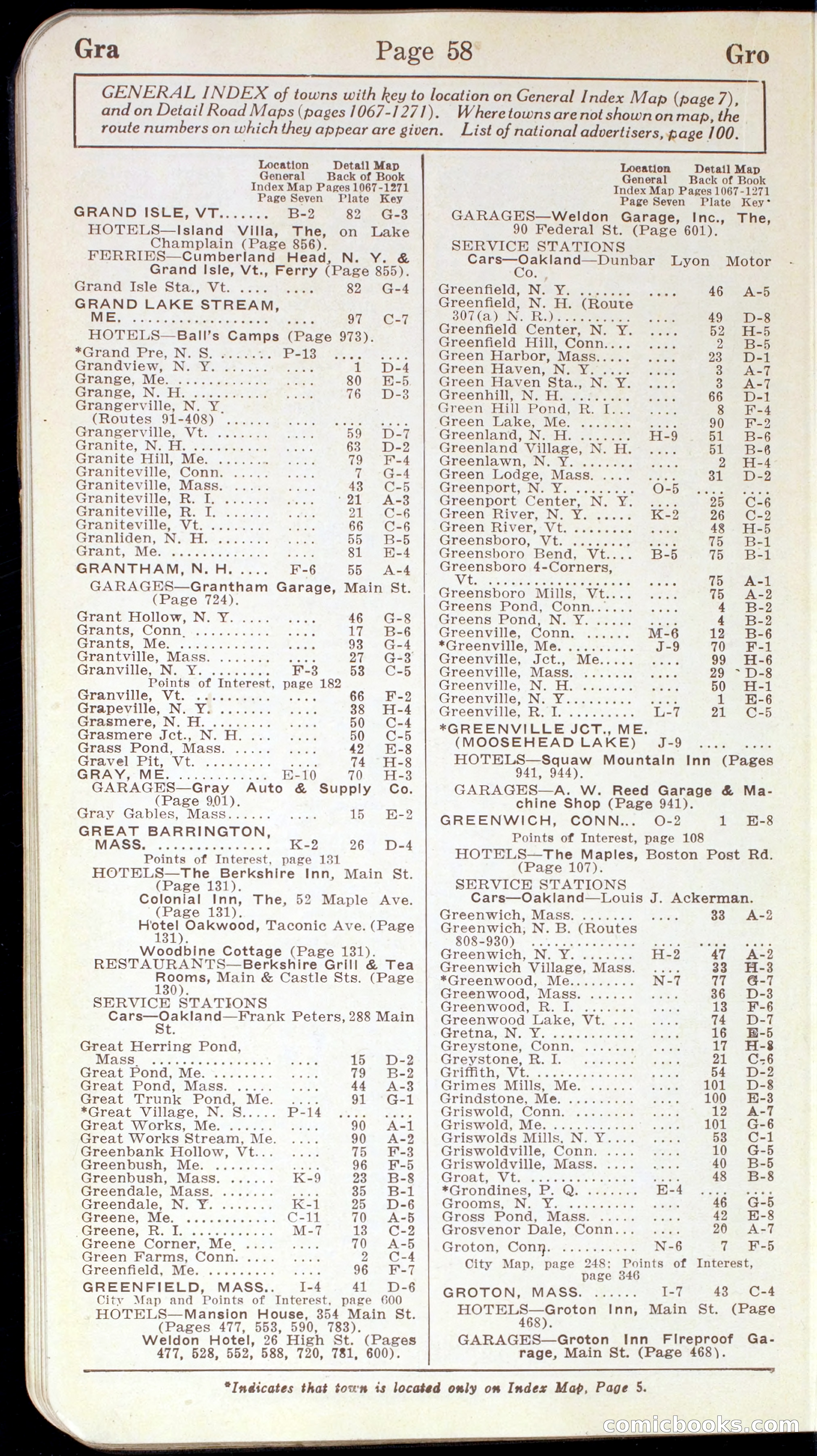 Official Automobile Blue Book, Vol. 2 — page 62 of 399