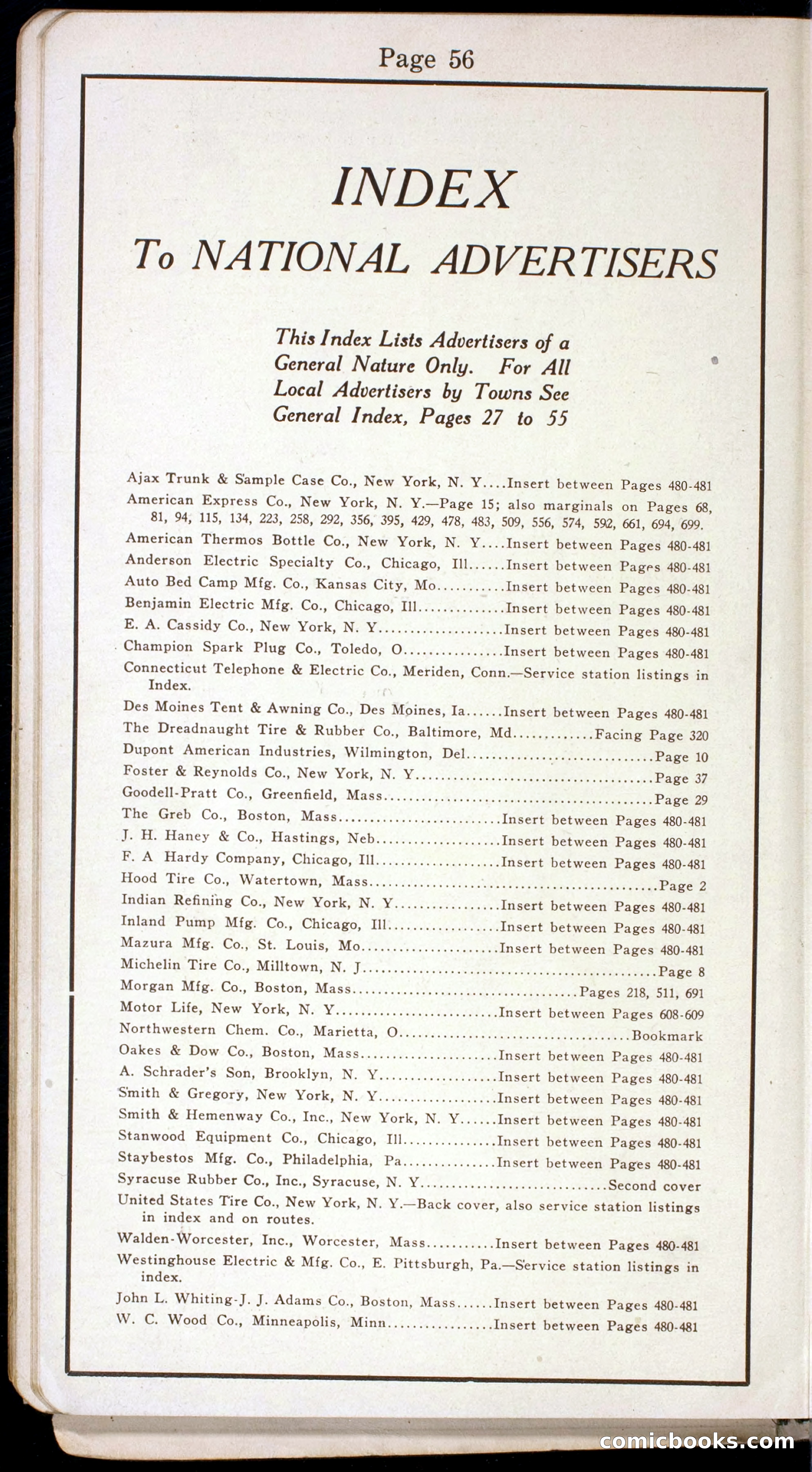 Official Automobile Blue Book, Vol. 8 — page 58 of 399