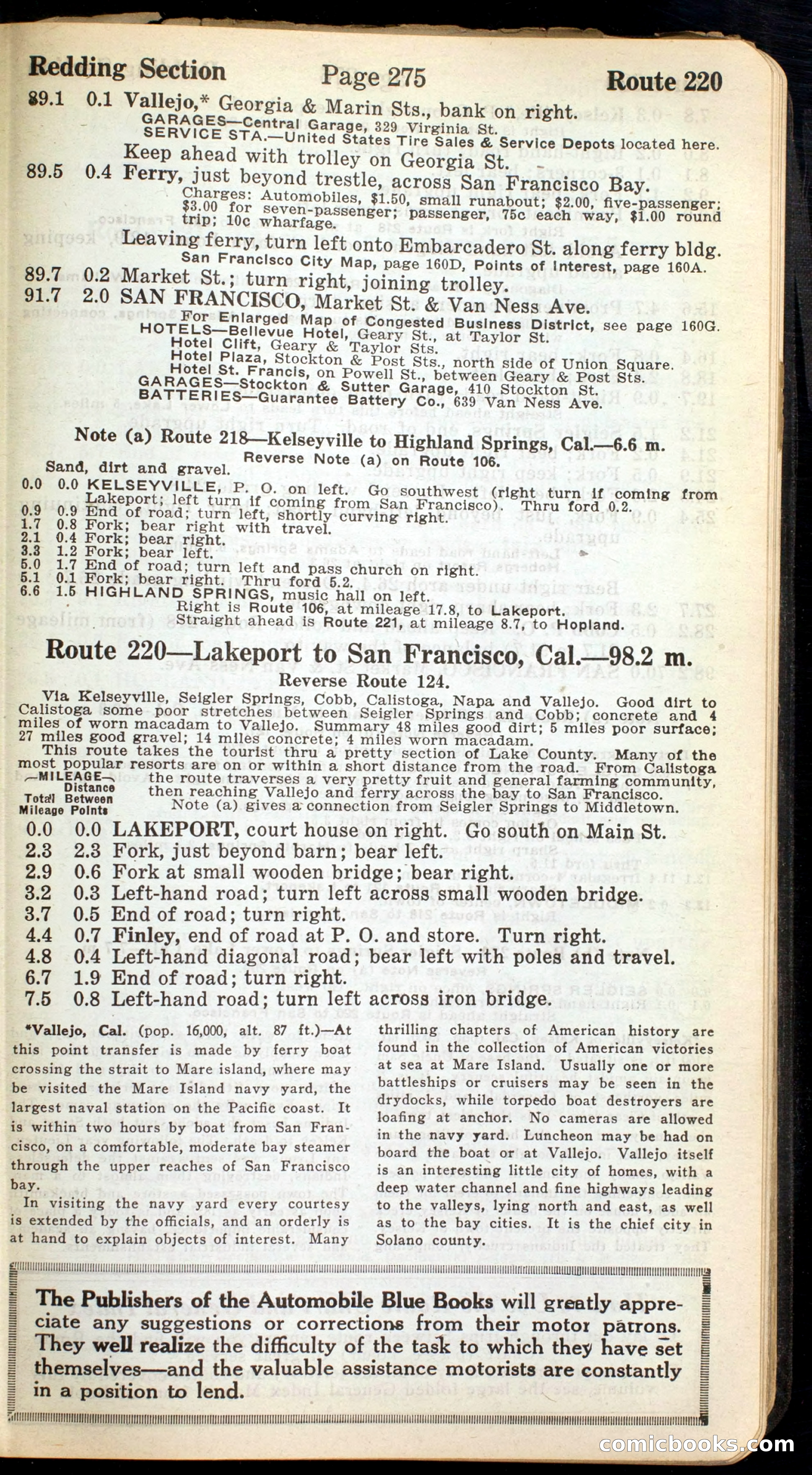 Official Automobile Blue Book, Vol. 8 — page 289 of 399