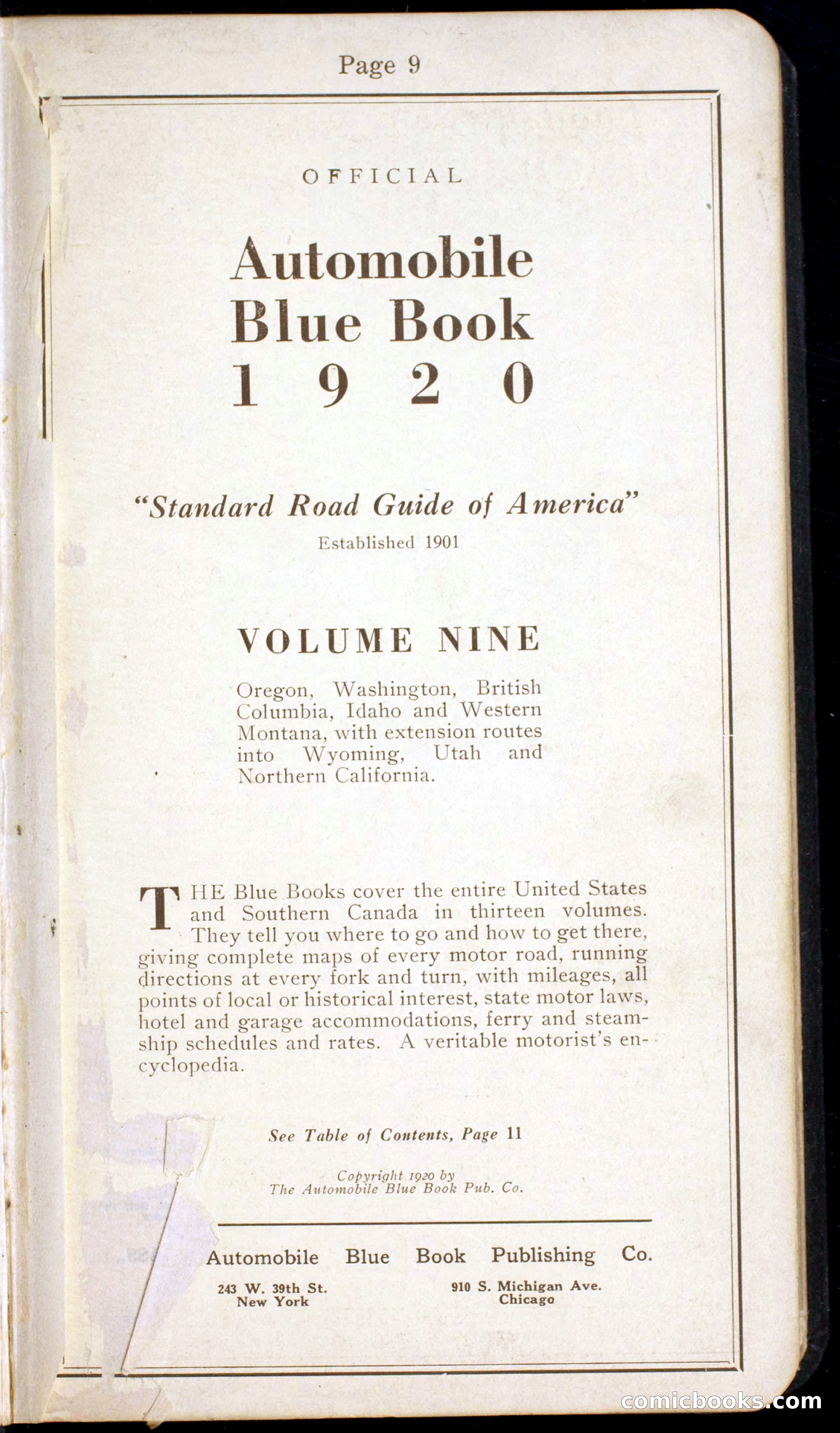 Official Automobile Blue Book, Volume 9 — page 5 of 399