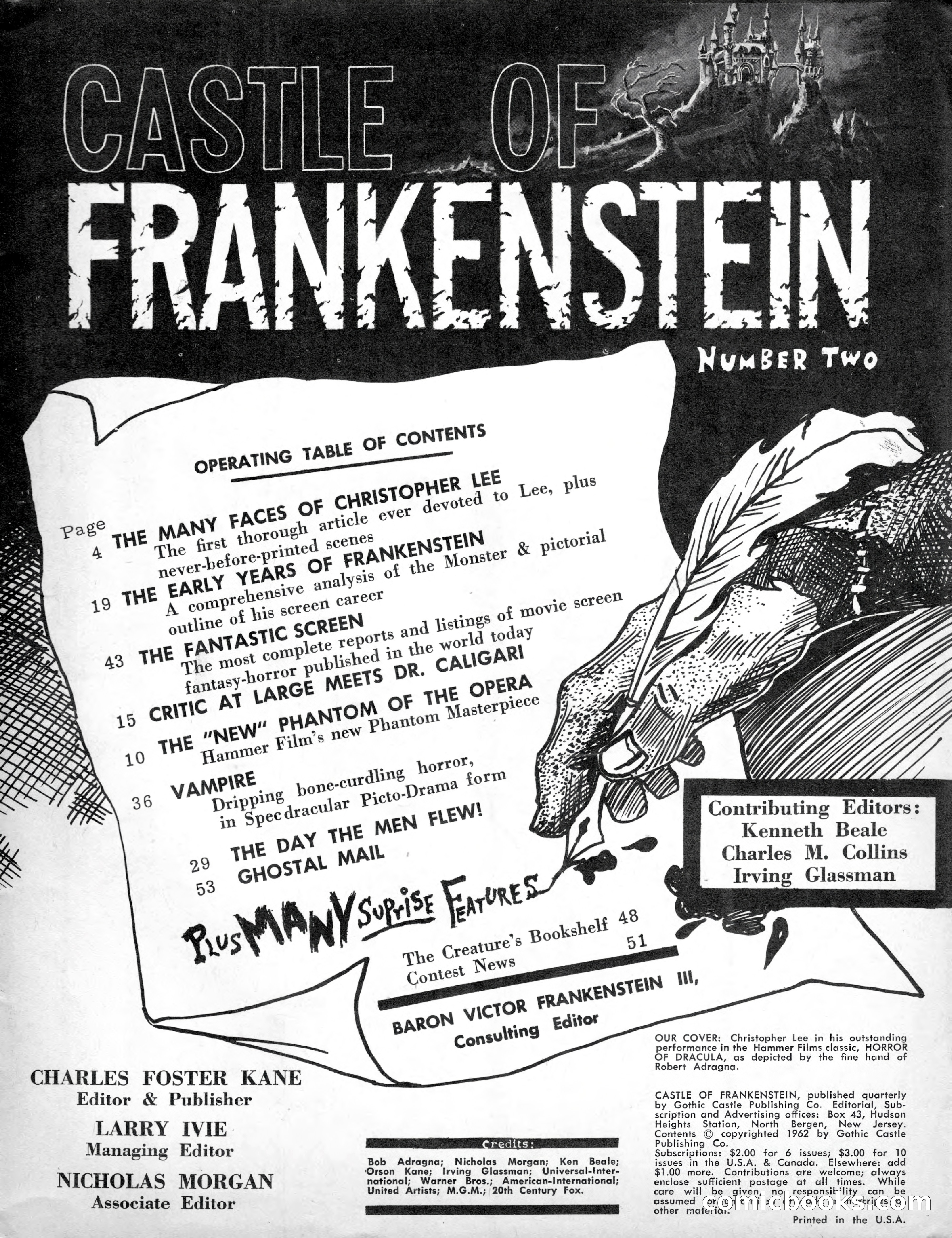 Castle of Frankenstein, Issue 2 — page 3 of 64
