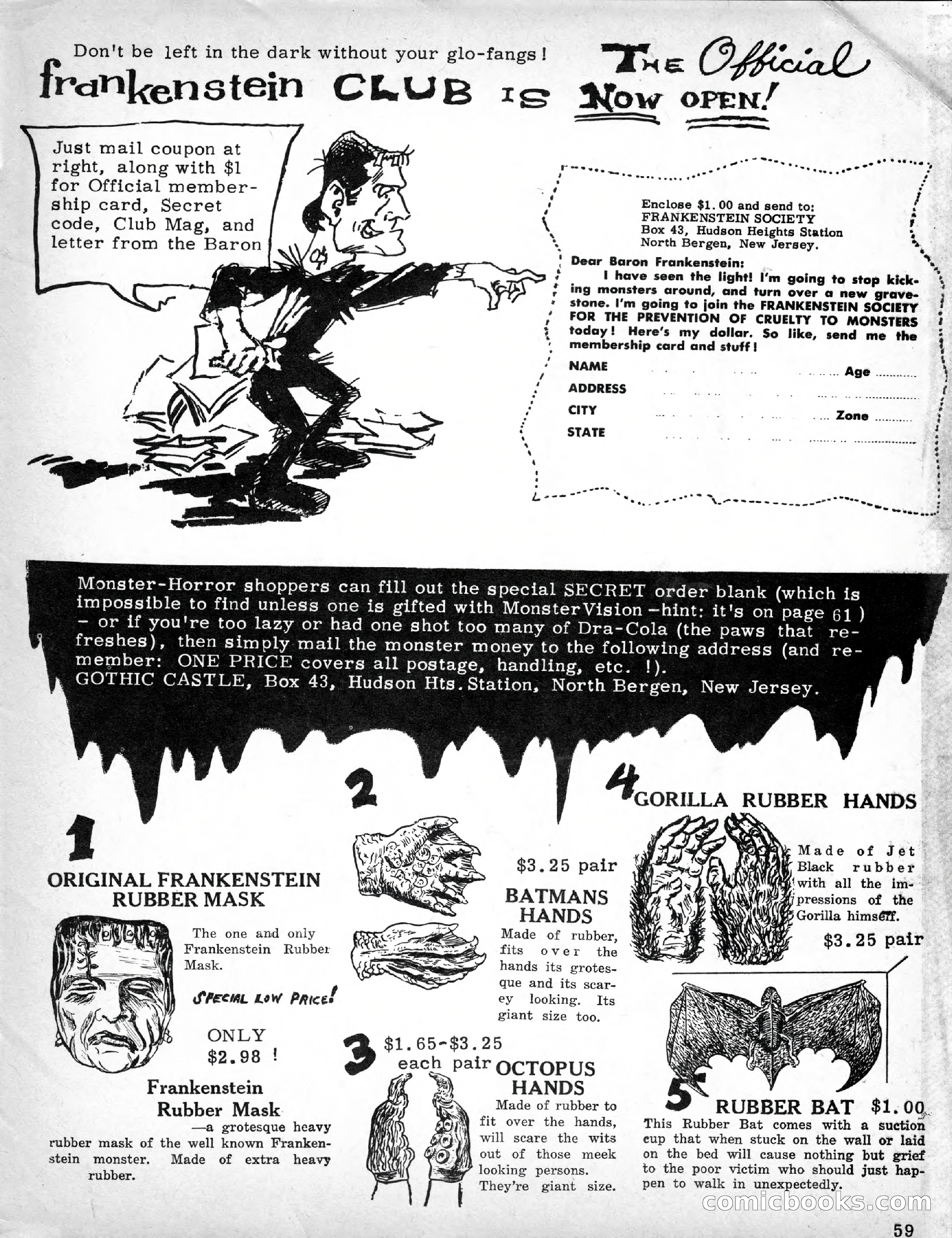 Castle of Frankenstein, Issue 2 — page 59 of 64