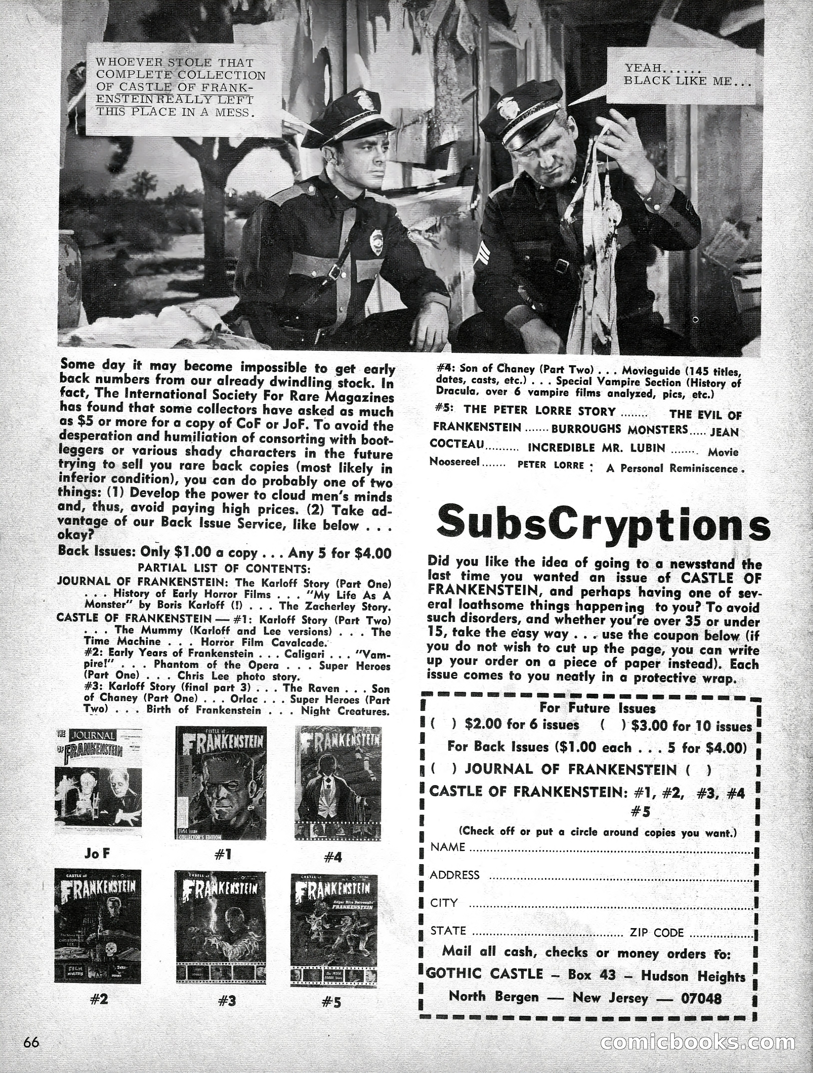 Castle of Frankenstein No. 6 — page 66 of 68