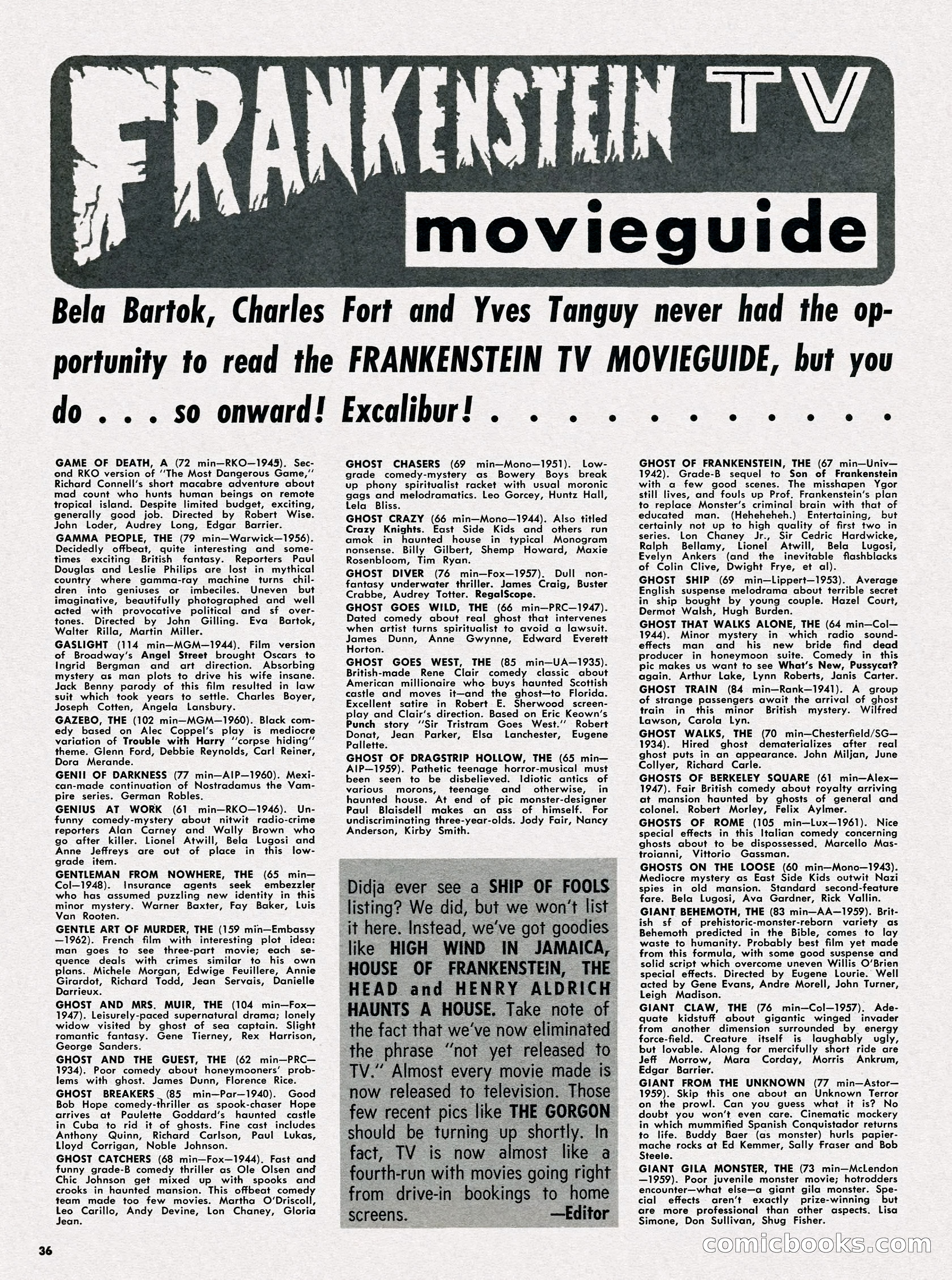Castle of Frankenstein, No. 10 (February 1967) — page 31 of 63