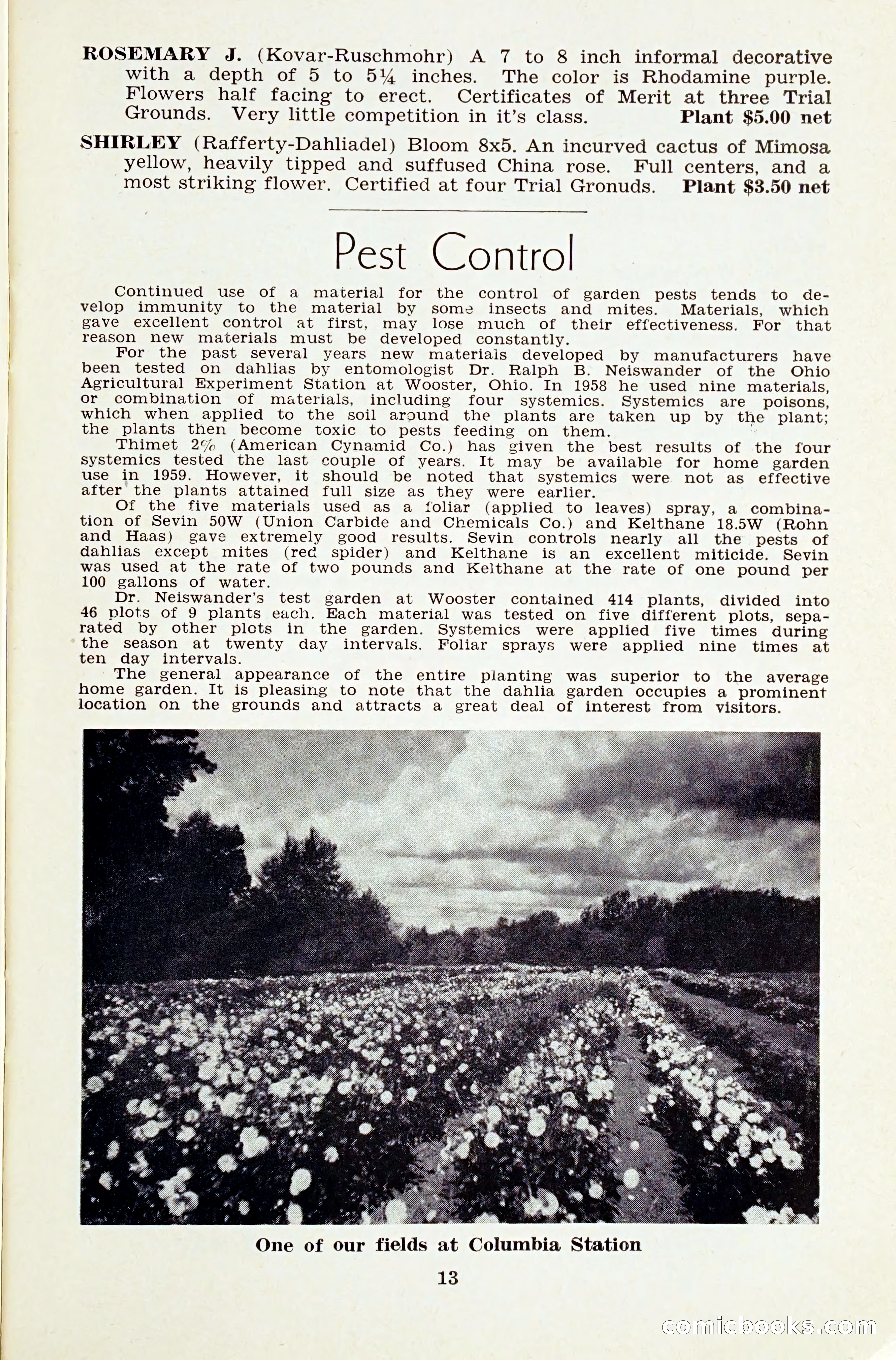 The Dahlia Blue Book for 1959 — page 16 of 69