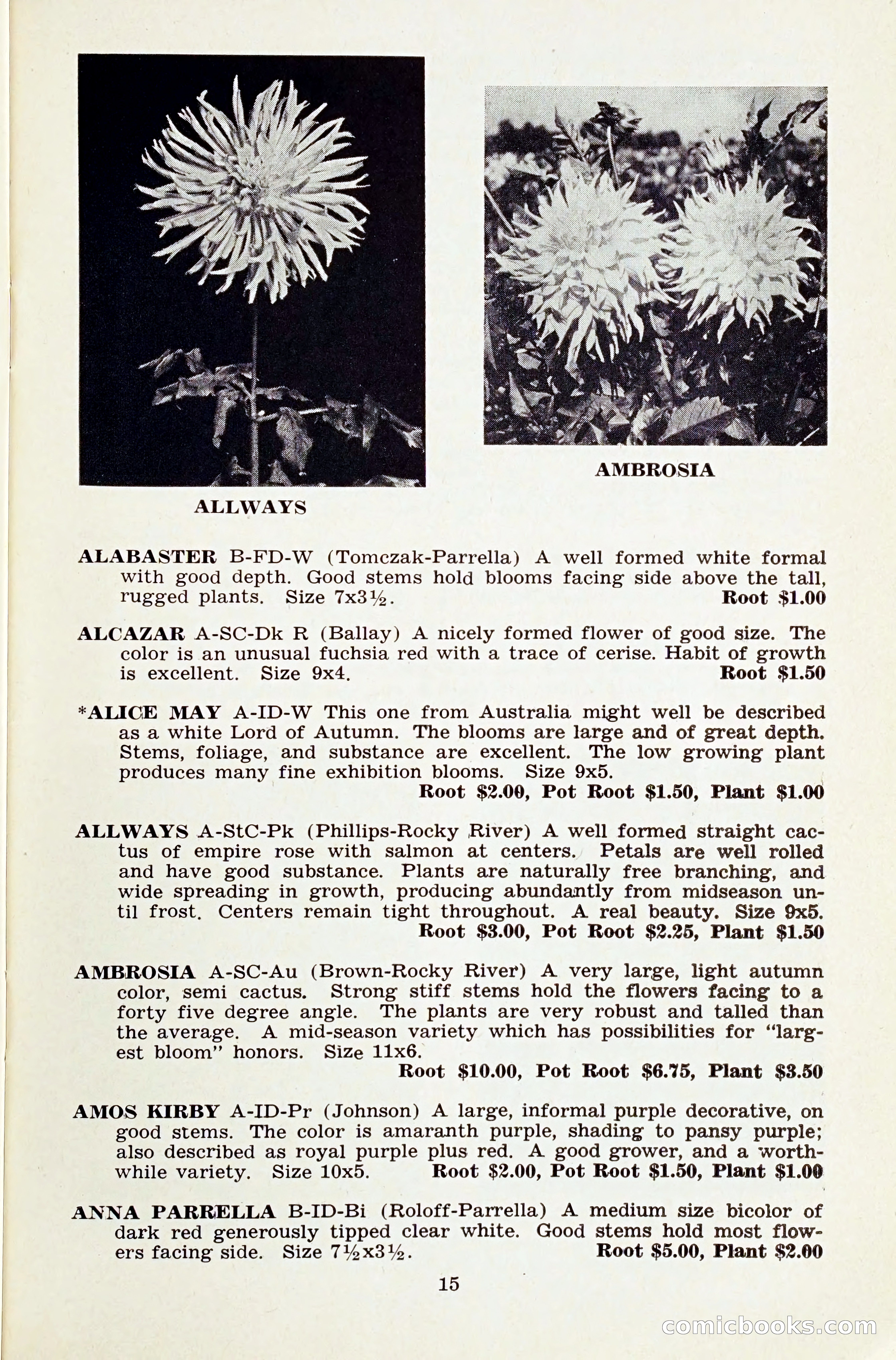 The Dahlia Blue Book for 1959 — page 18 of 69