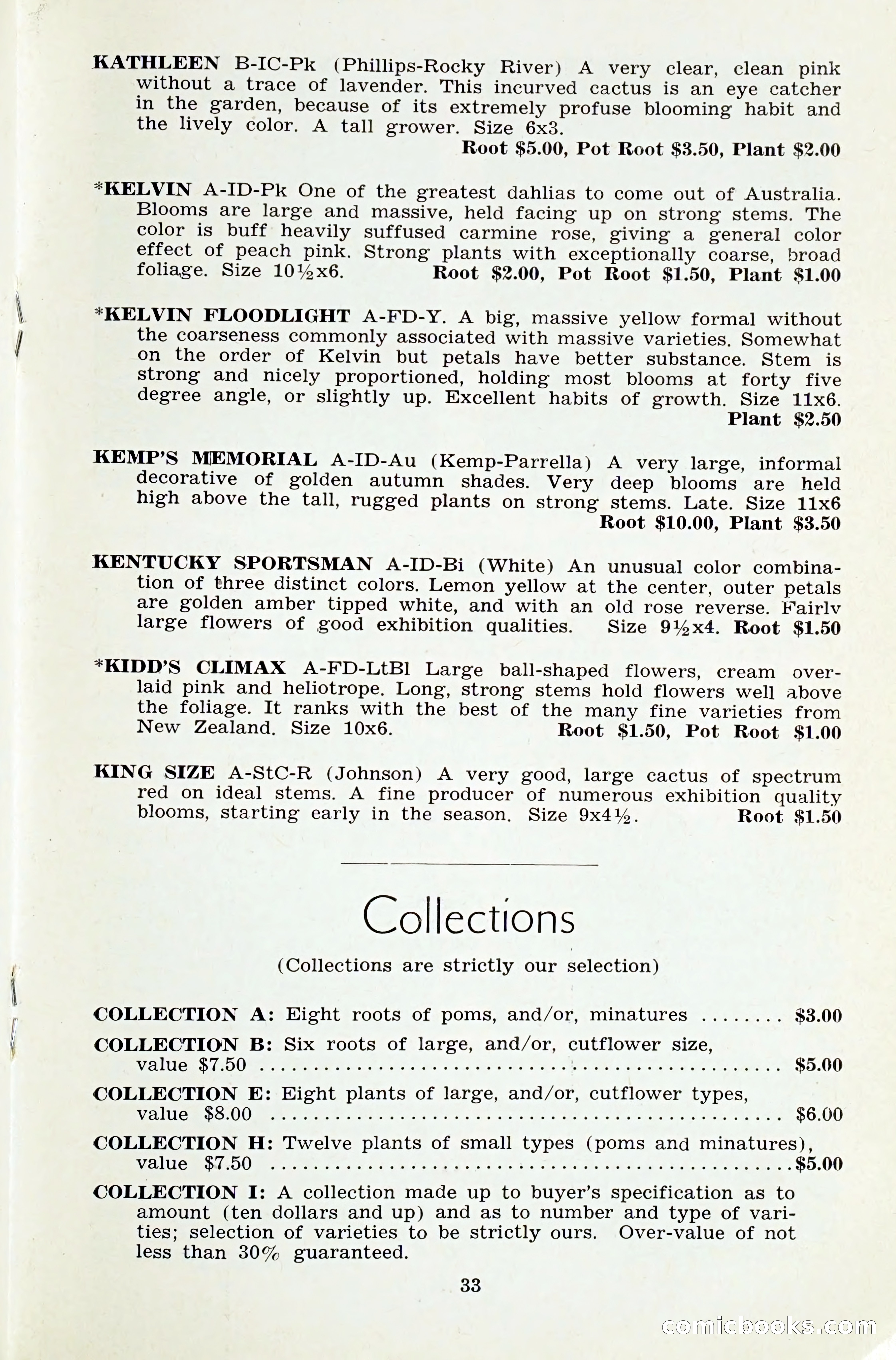 The Dahlia Blue Book for 1959 — page 36 of 69