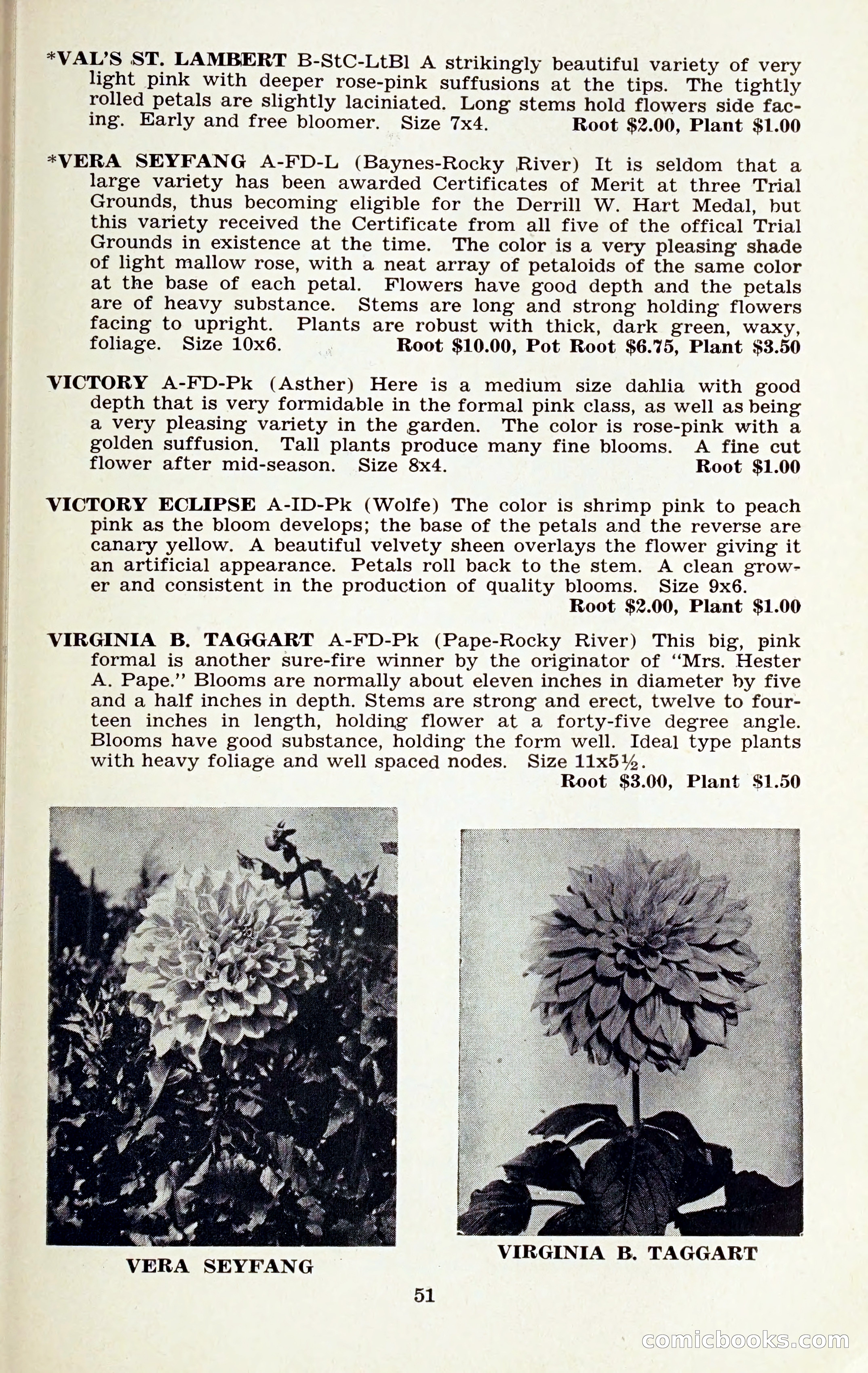 The Dahlia Blue Book for 1959 — page 54 of 69