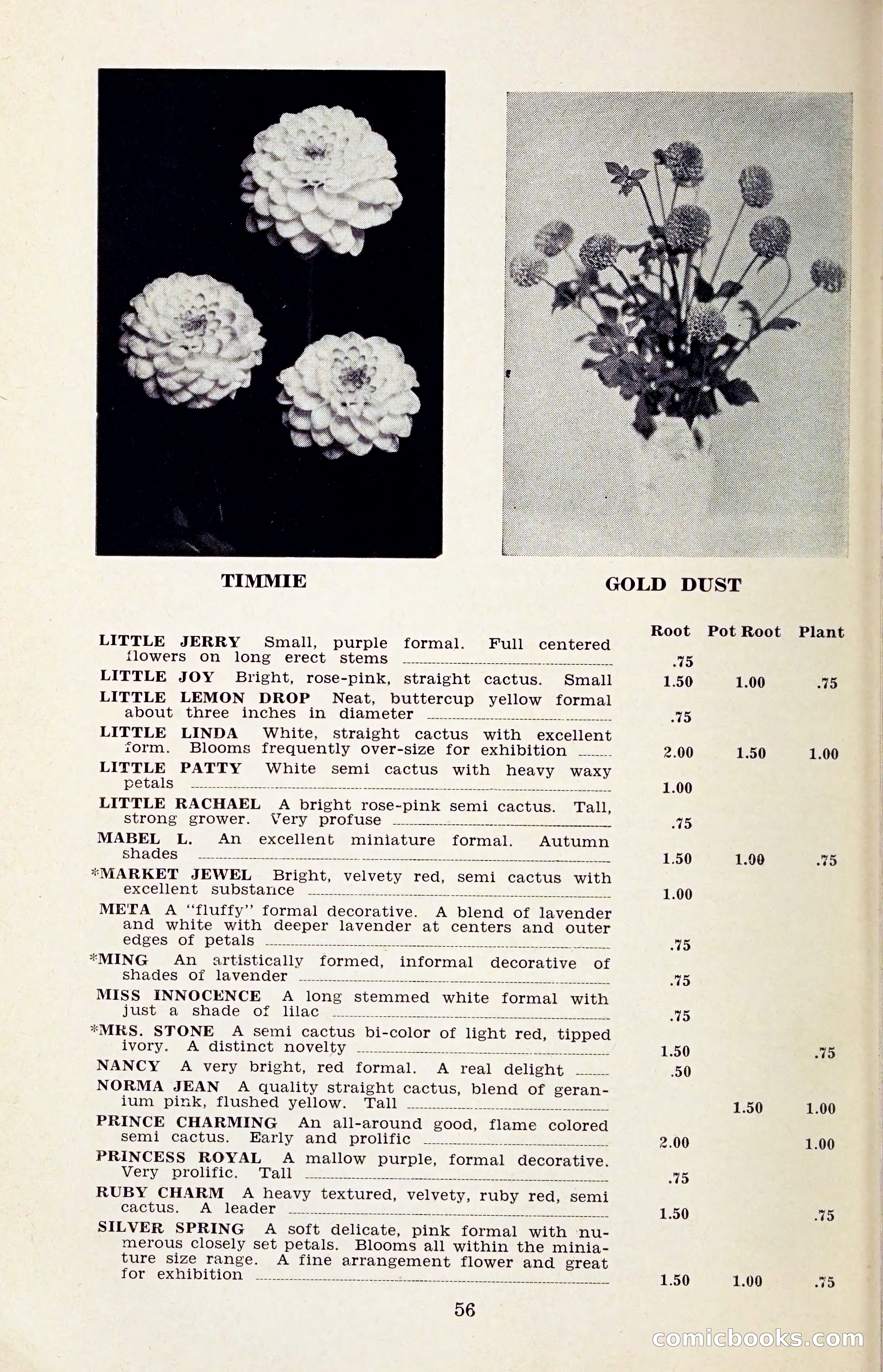 The Dahlia Blue Book for 1959 — page 59 of 69