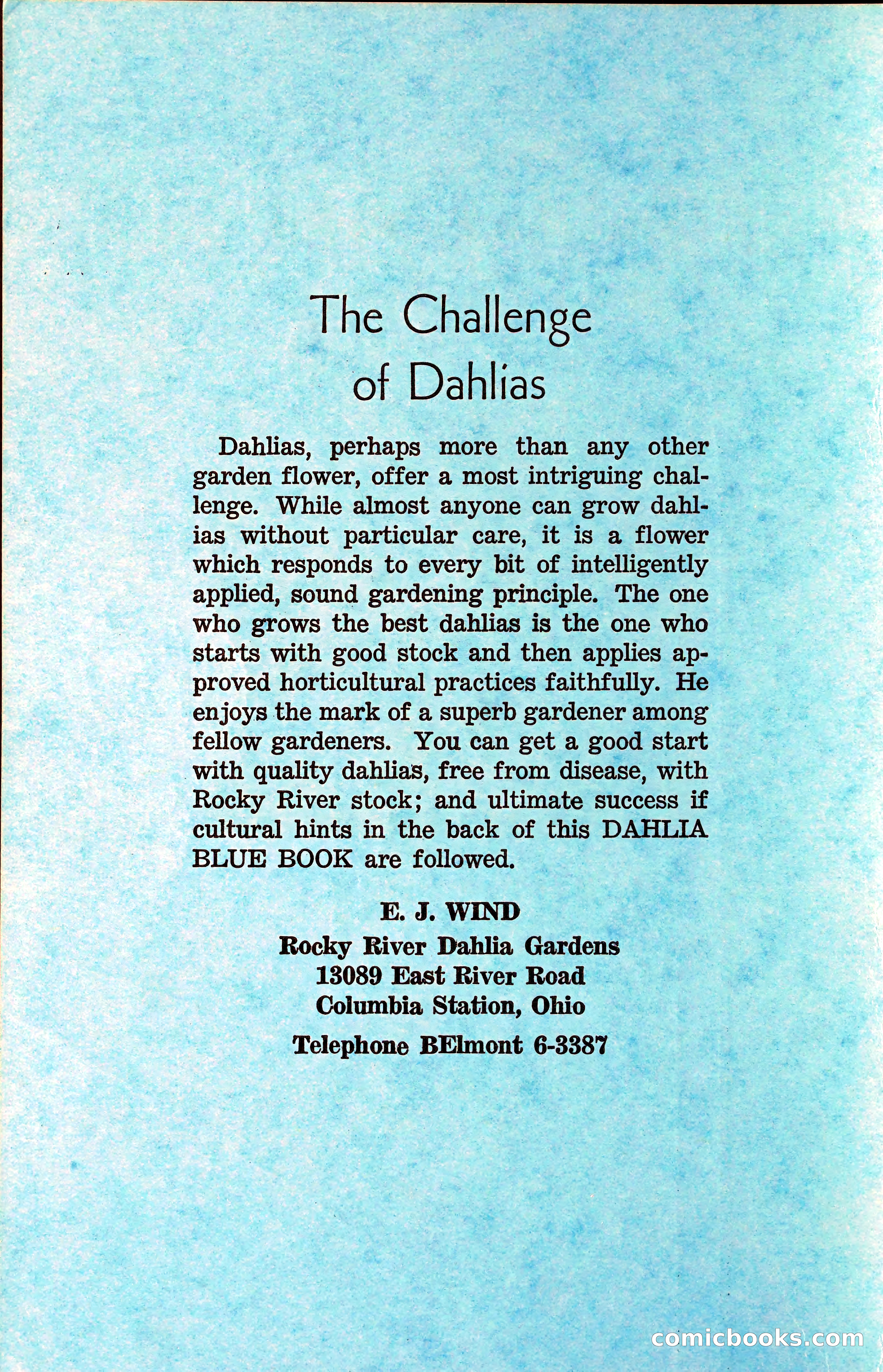 The Dahlia Blue Book for 1960 — page 3 of 69