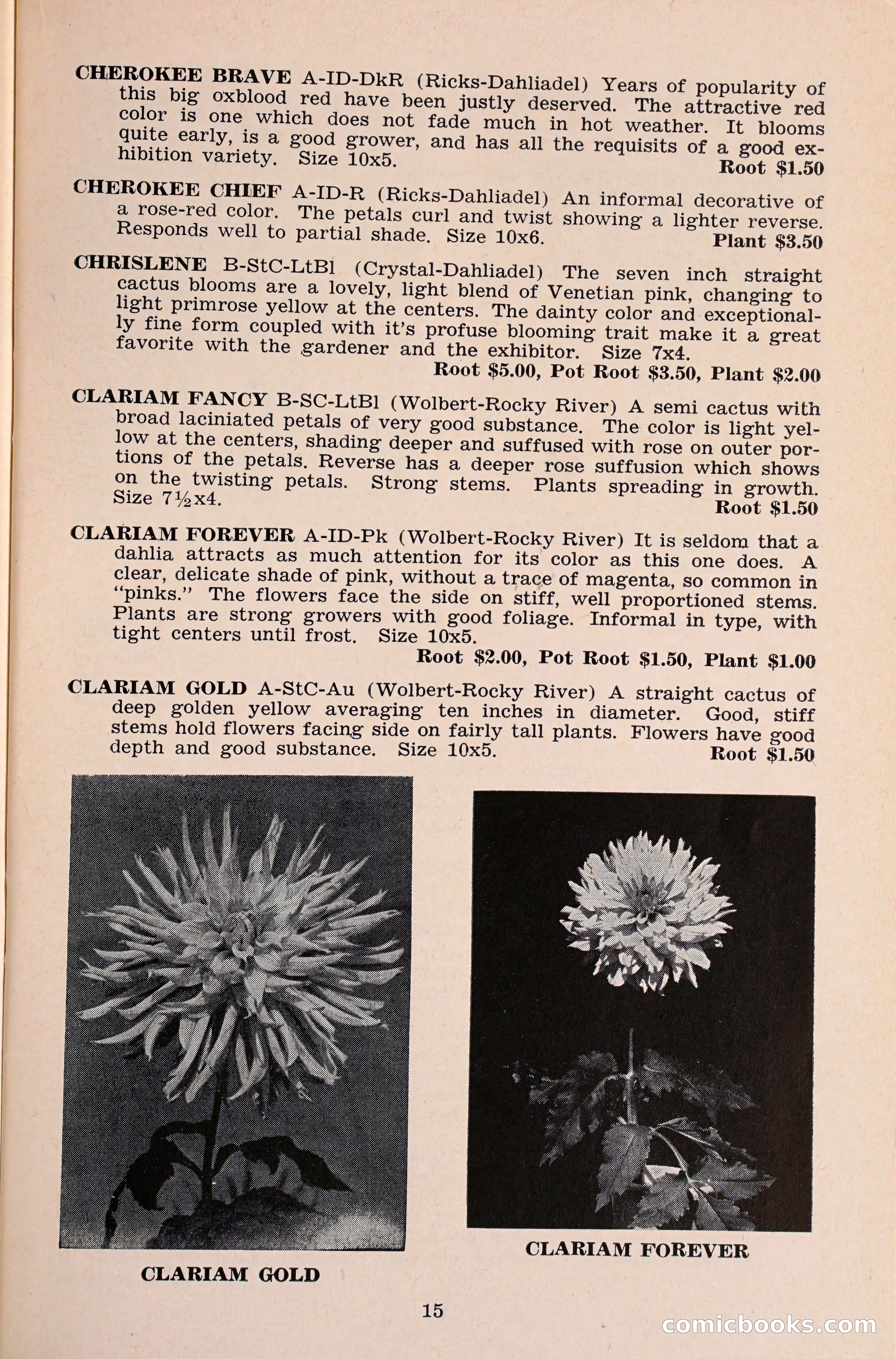 The Dahlia Blue Book for 1960 — page 18 of 69