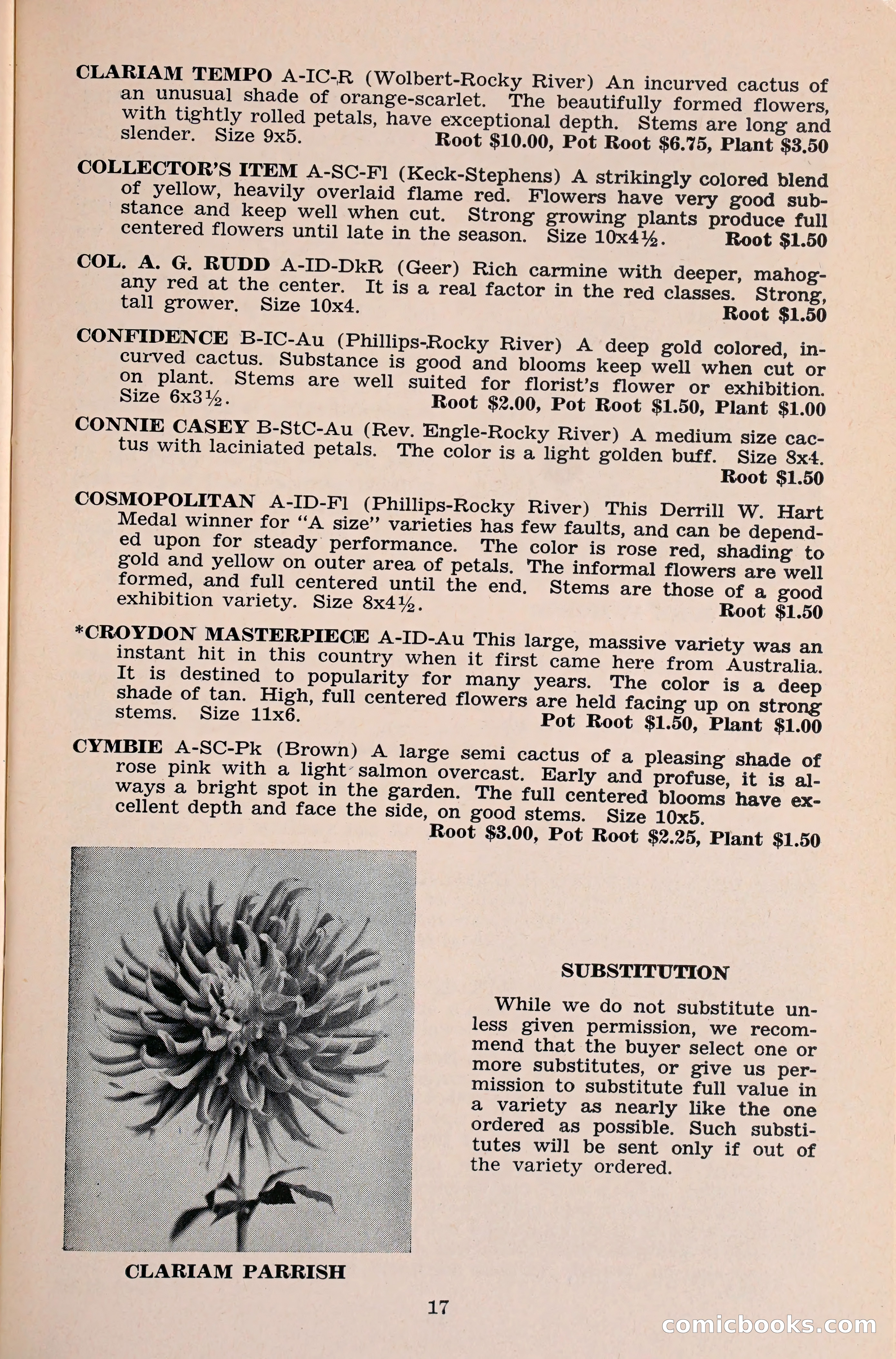 The Dahlia Blue Book for 1960 — page 20 of 69