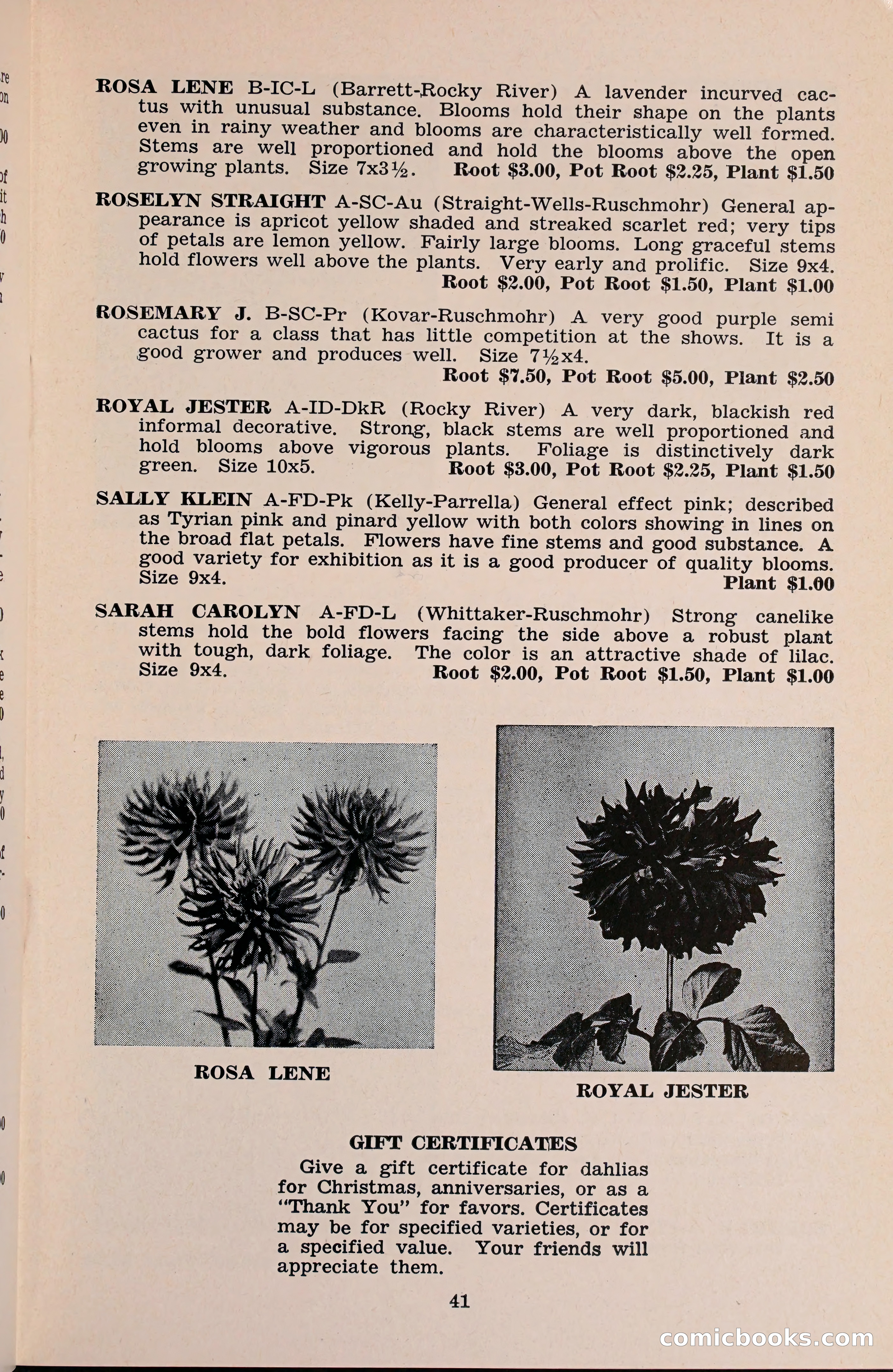 The Dahlia Blue Book for 1960 — page 44 of 69