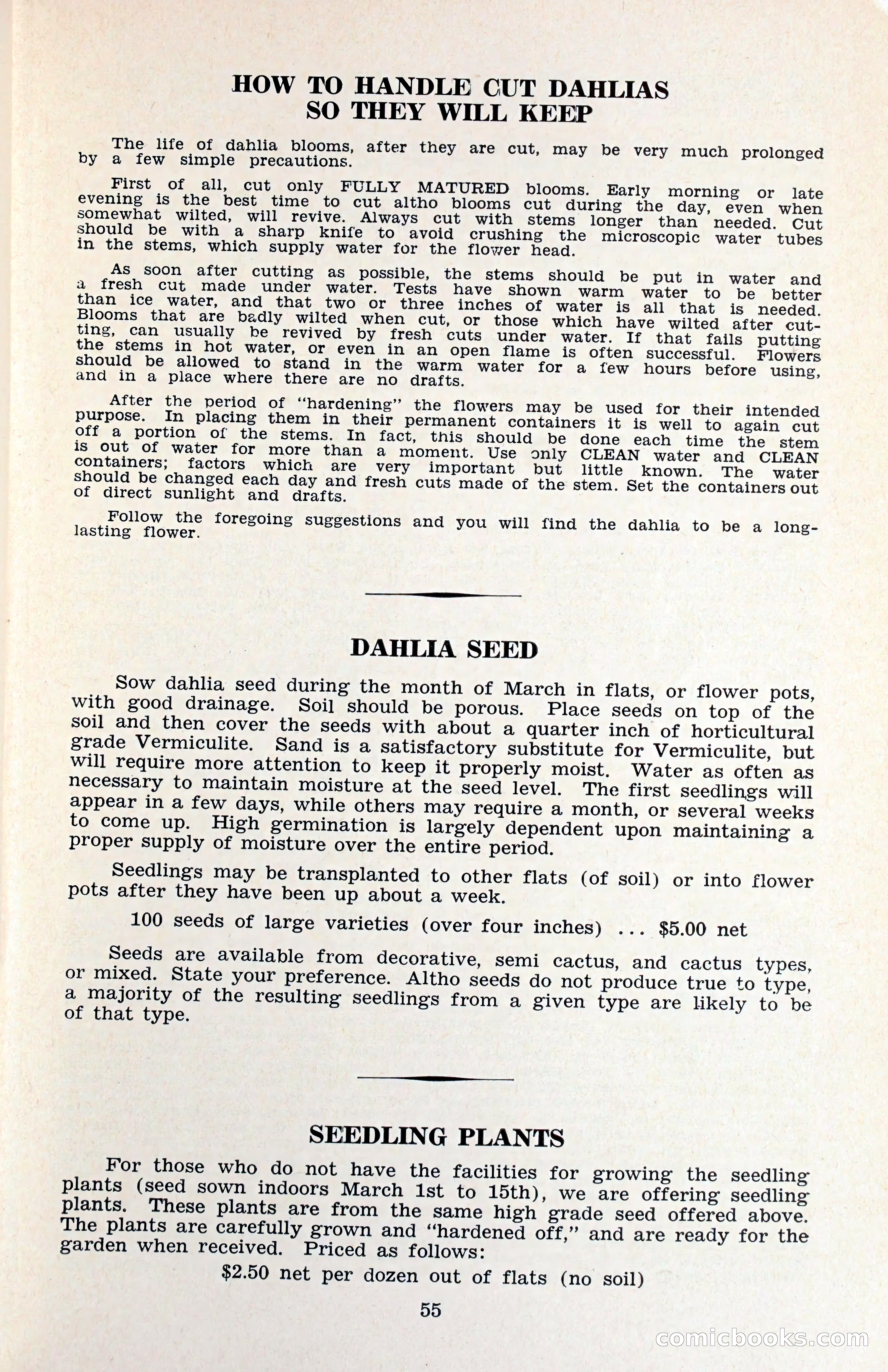 The Dahlia Blue Book for 1960 — page 58 of 69