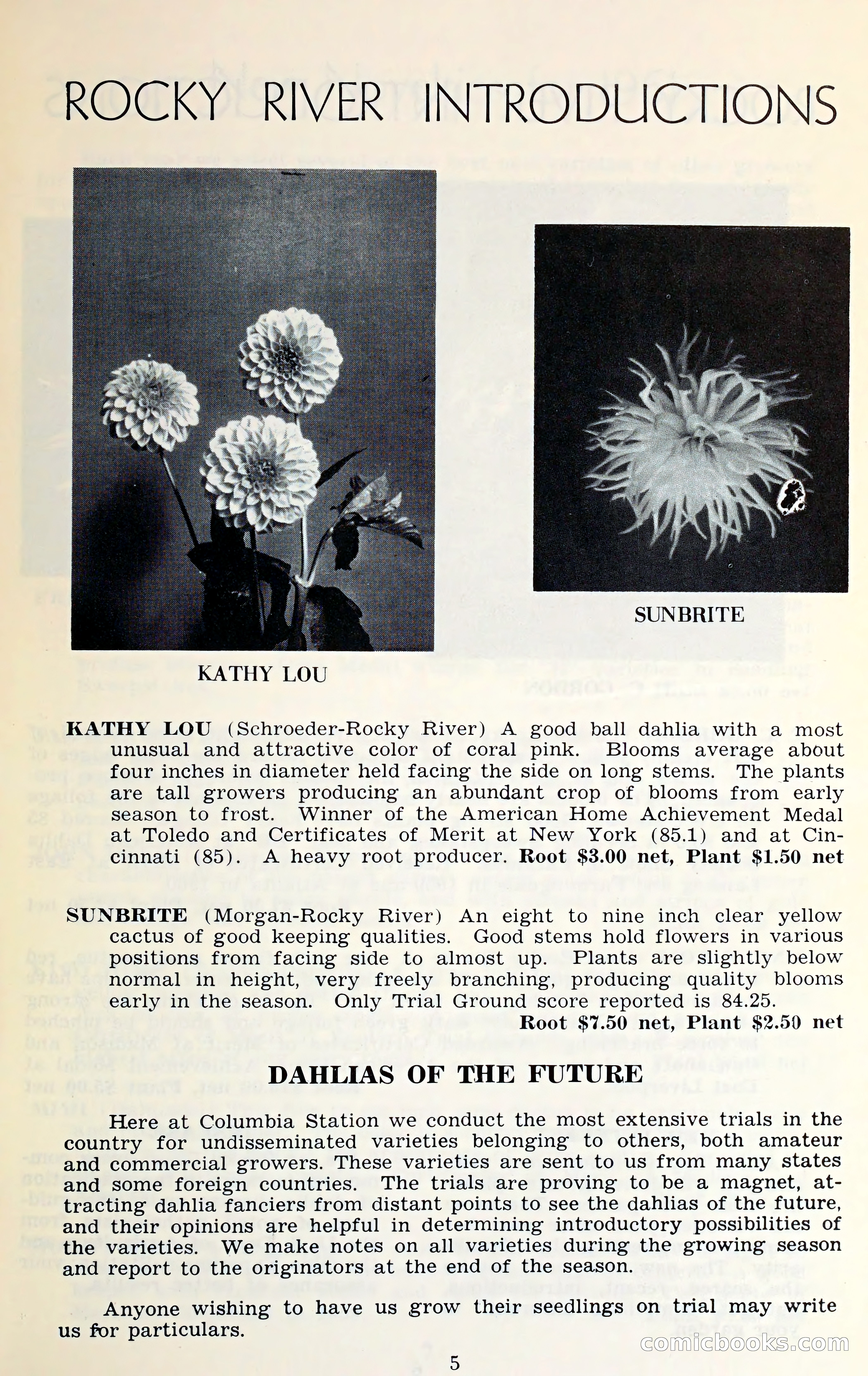 The Dahlia Blue Book for 1961 — page 8 of 71