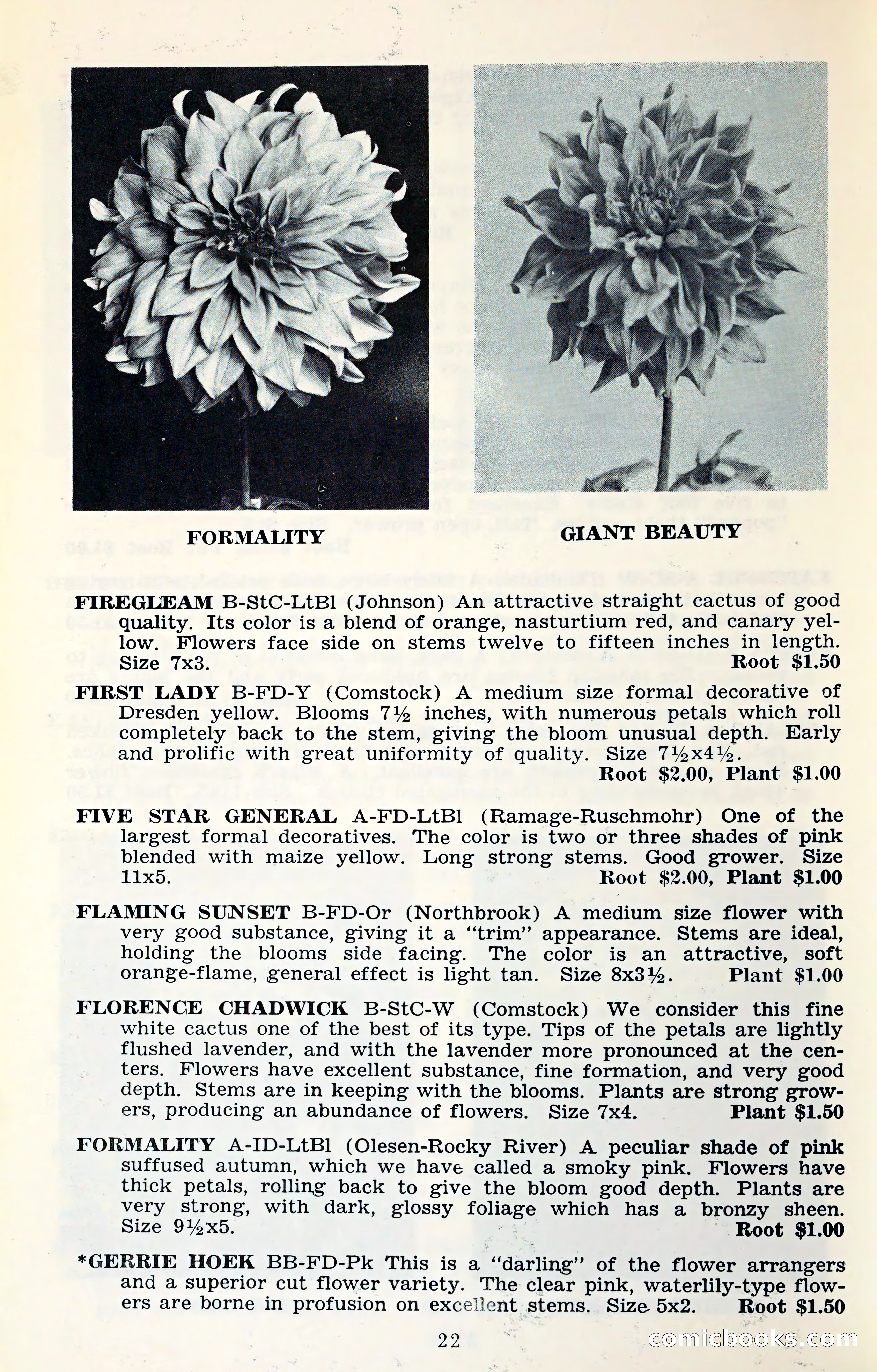 The Dahlia Blue Book for 1961 — page 25 of 71