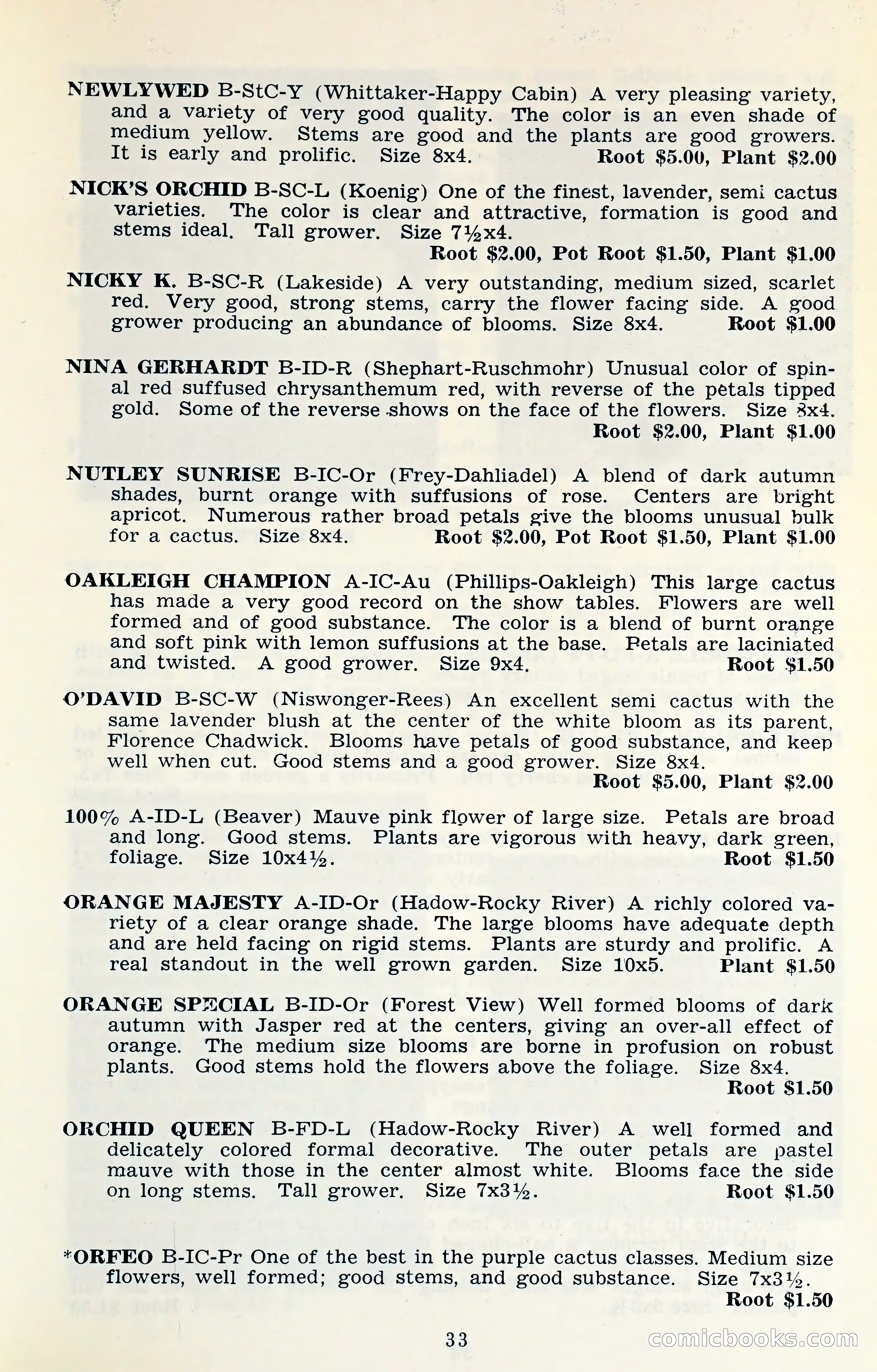 The Dahlia Blue Book for 1961 — page 36 of 71